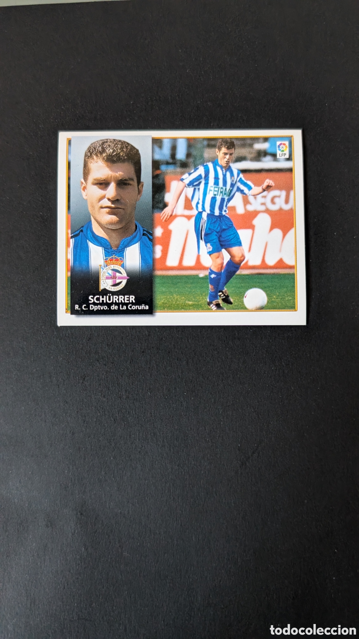 Fu&szlig;ball-Sticker: SCHURRER DEPORTIVO FICHAJE 19 LIGA ESTE 1998/99 98 99 NUNCA PEGADO SIN PEGAR