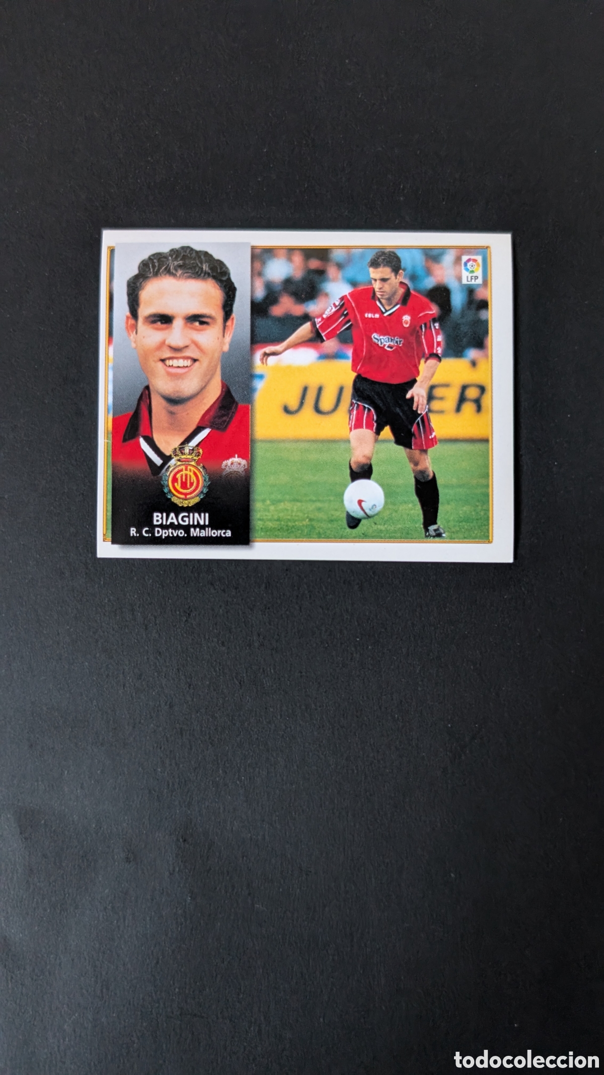 Fu&szlig;ball-Sticker: BIAGINI MALLORCA FICHAJE 25 LIGA ESTE 1998/99 98 99 NUNCA PEGADO SIN PEGAR