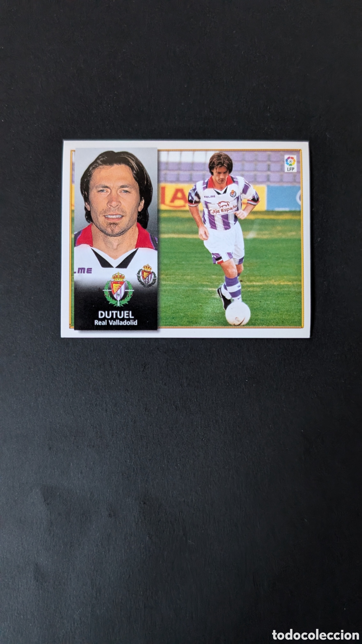 Fu&szlig;ball-Sticker: DUTUEL VALLADOLID FICHAJE 27 LIGA ESTE 1998/99 98 99 NUNCA PEGADO SIN PEGAR