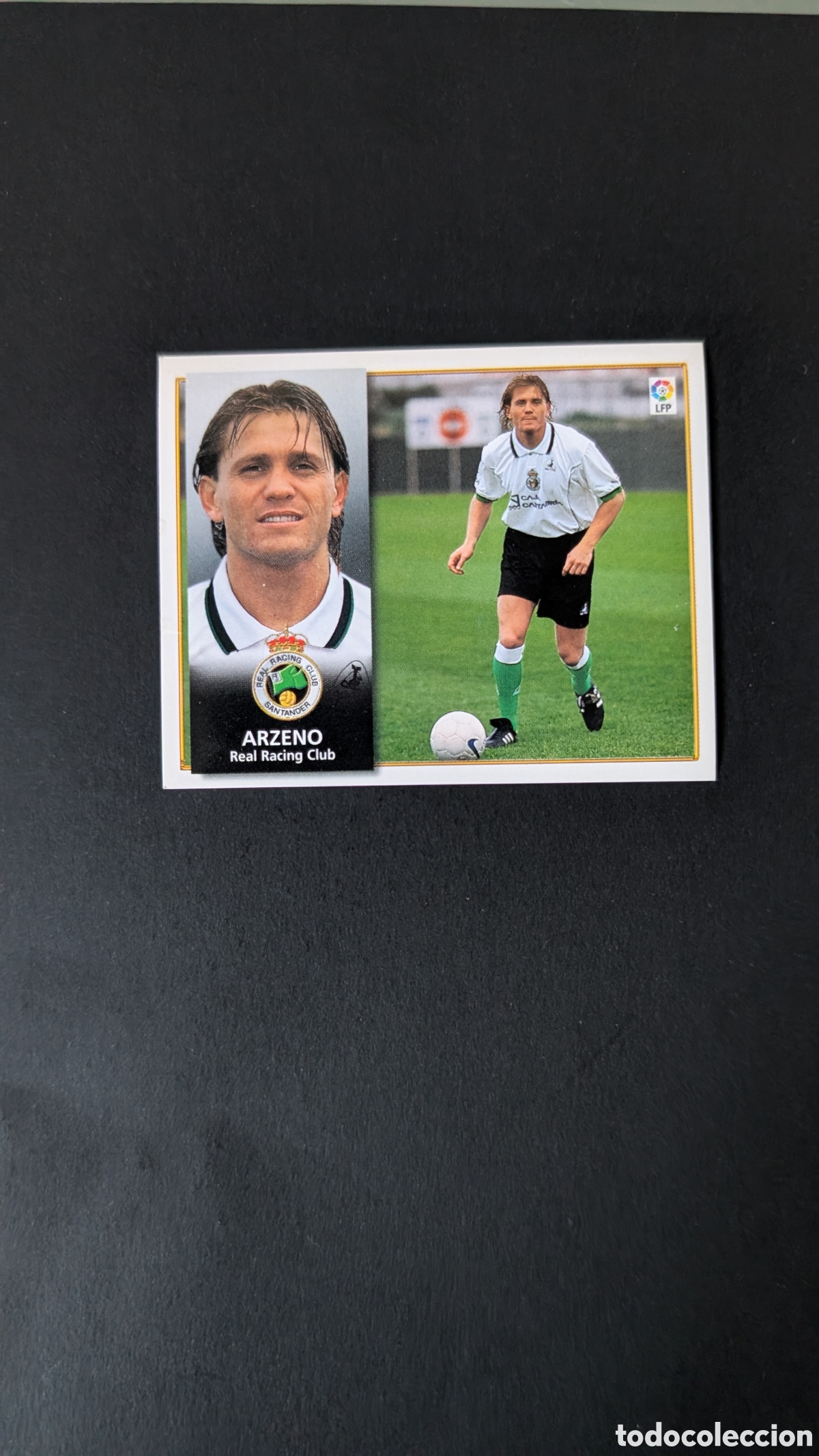 Fu&szlig;ball-Sticker: ARZENO RACING SANTANDER FICHAJE 32 LIGA ESTE 1998/99 98 99 NUNCA PEGADO SIN PEGAR