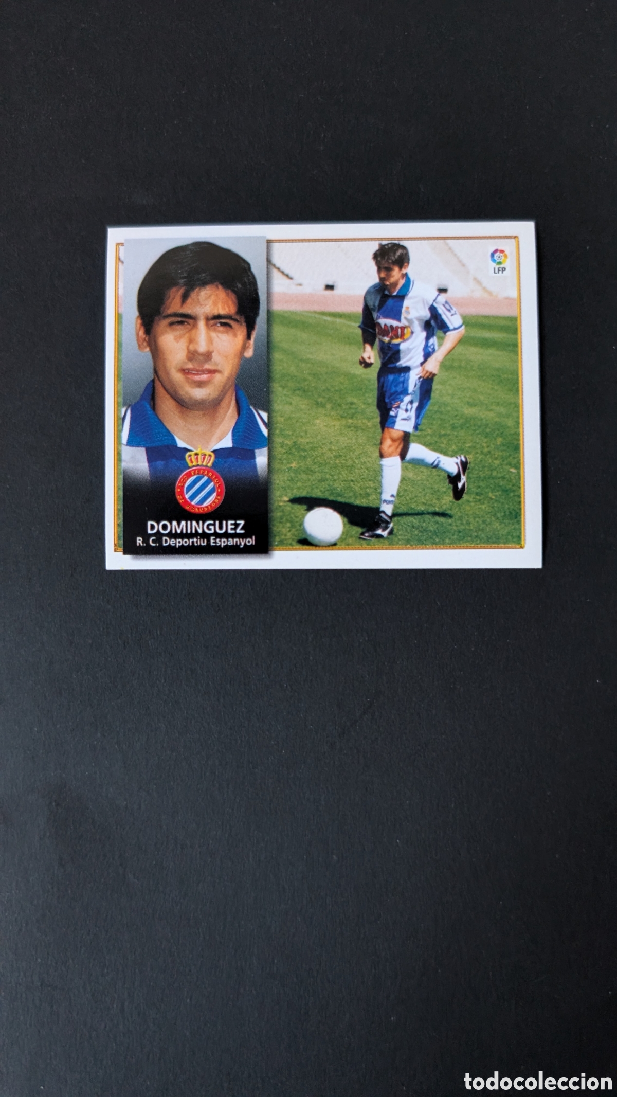 Cartes &agrave; collectionner de Football: DOMINGUEZ ESPANYOL COLOCA LIGA ESTE 1998/99 98 99 NUNCA PEGADO SIN PEGAR