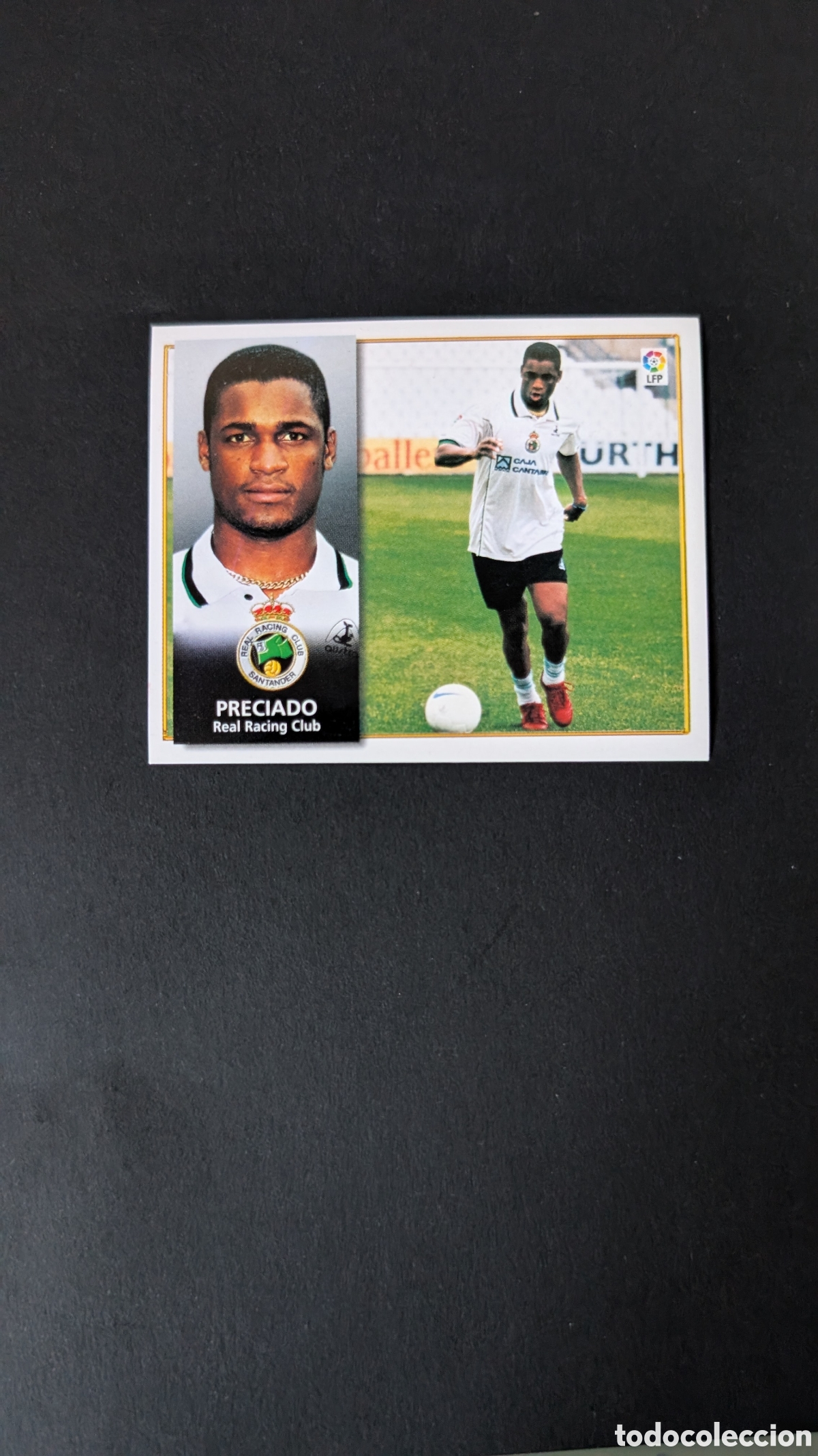 Cromos de Futebol: PRECIADO RACING SANTANDER COLOCA LIGA ESTE 1998/99 98 99 NUNCA PEGADO SIN PEGAR