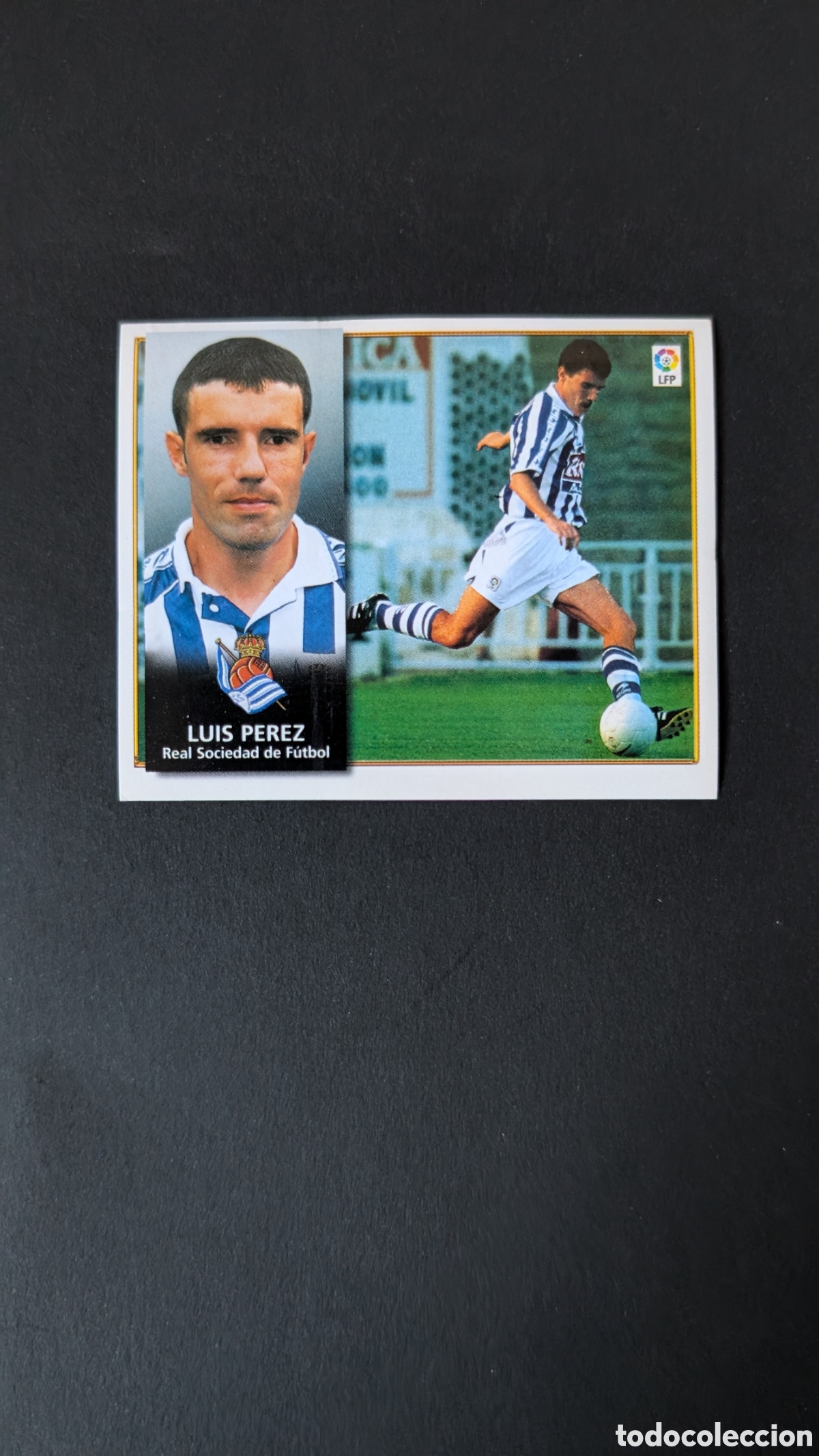 Cartes &agrave; collectionner de Football: LUIS PEREZ REAL SOCIEDAD COLOCA LIGA ESTE 1998/99 98 99 NUNCA PEGADO SIN PEGAR
