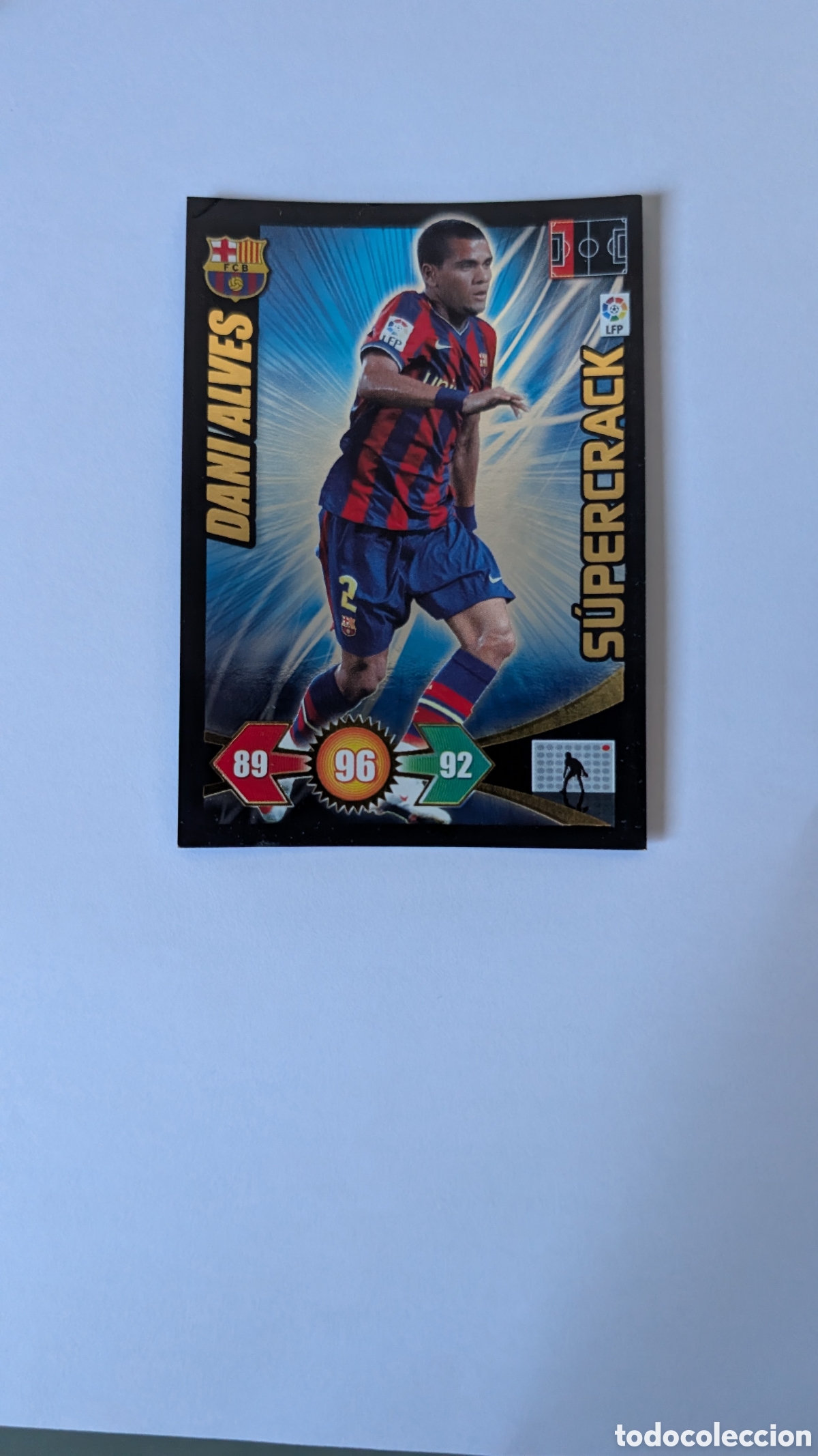 Fu&szlig;ball-Sticker: DANI ALVES BARCELONA SUPERCRACK ADRENALYN XL LIGA 2009/10 09 10 PANINI
