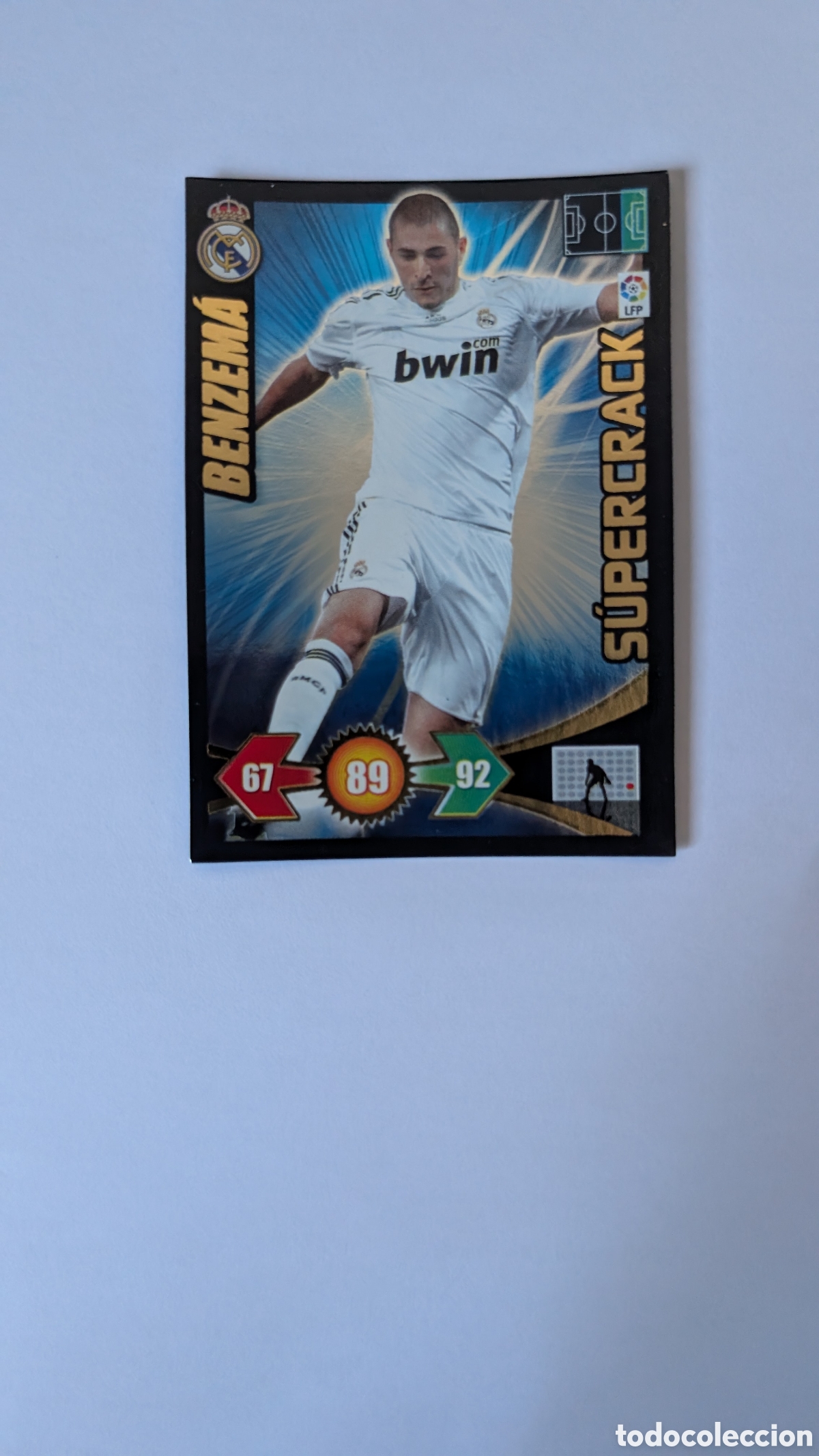 Fu&szlig;ball-Sticker: BENZEMA REAL MADRID SUPERCRACK ADRENALYN XL LIGA 2009/10 09 10 PANINI