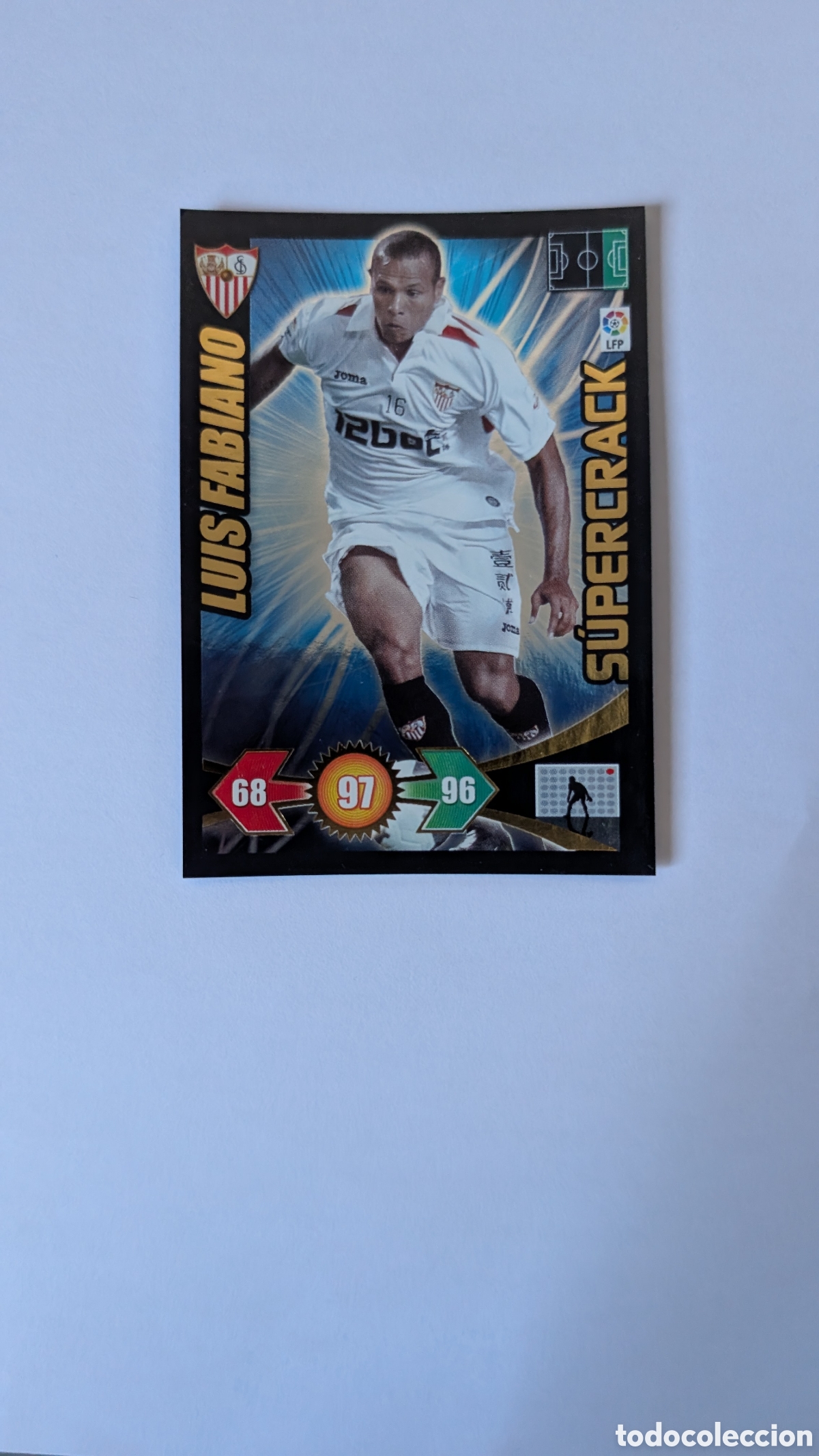 Football Stickers: LUIS FABIANO SEVILLA SUPERCRACK ADRENALYN XL LIGA 2009/10 09 10 PANINI