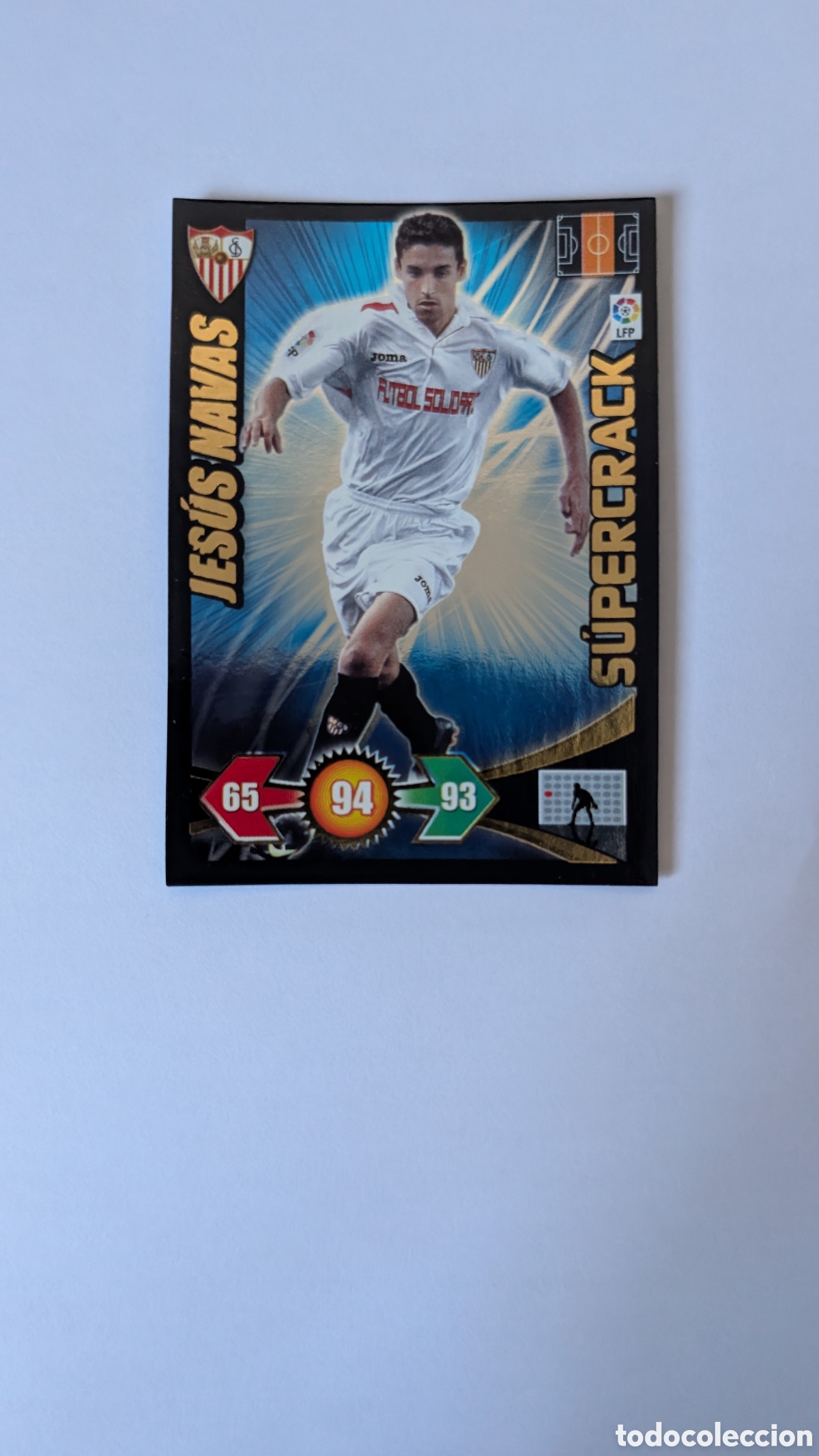 Football Stickers: JESUS NAVAS SEVILLA SUPERCRACK ADRENALYN XL LIGA 2009/10 09 10 PANINI
