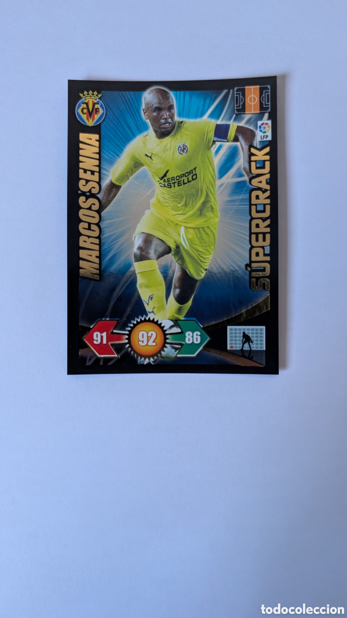 Football Stickers: MARCOS SENNA VILLARREAL SUPERCRACK ADRENALYN XL LIGA 2009/10 09 10 PANINI