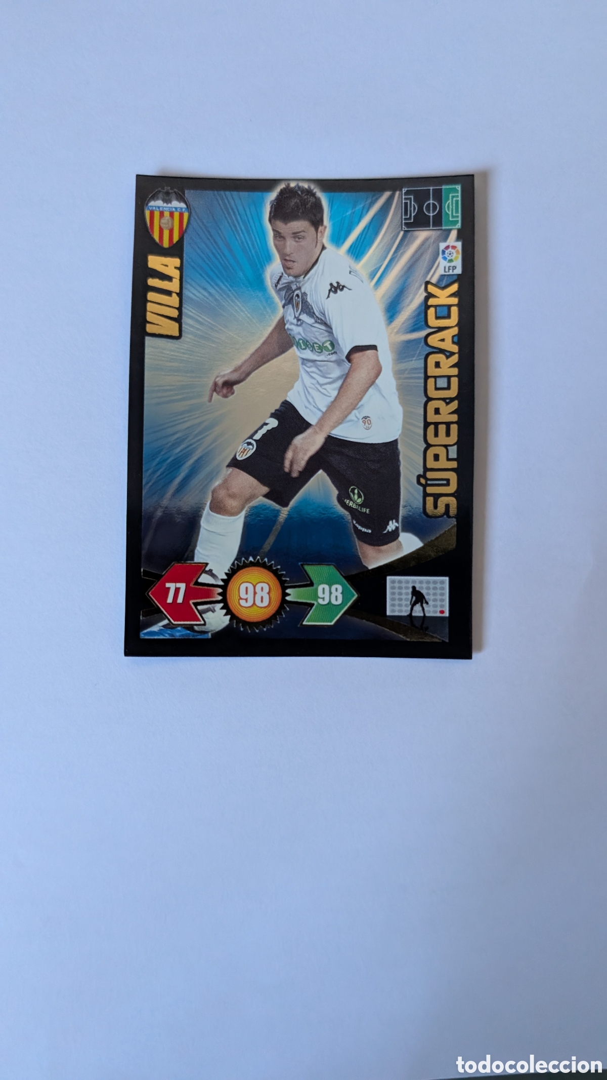 Football Stickers: VILLA VALENCIA SUPERCRACK ADRENALYN XL LIGA 2009/10 09 10 PANINI