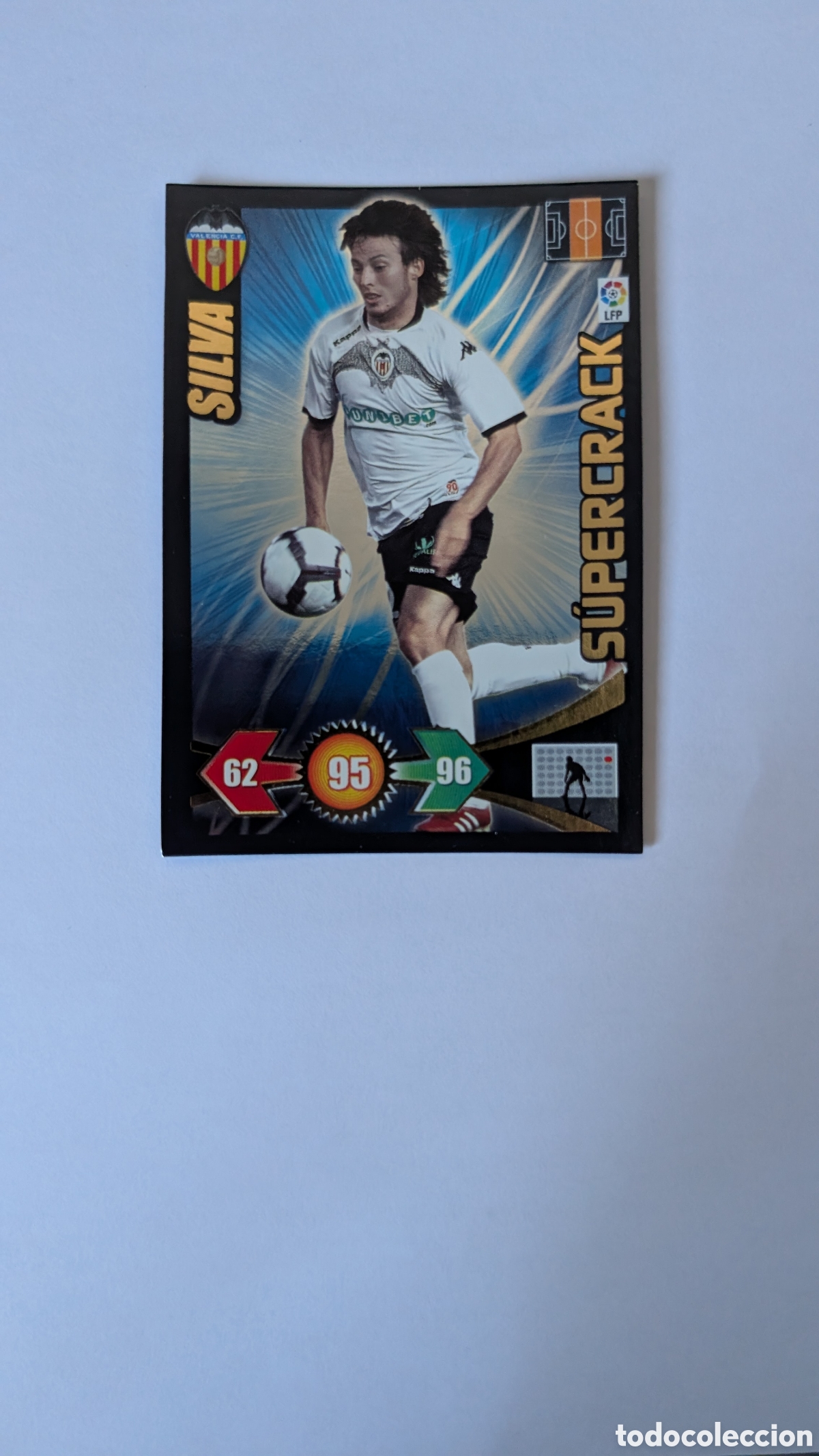 Football Stickers: SILVA VALENCIA SUPERCRACK ADRENALYN XL LIGA 2009/10 09 10 PANINI