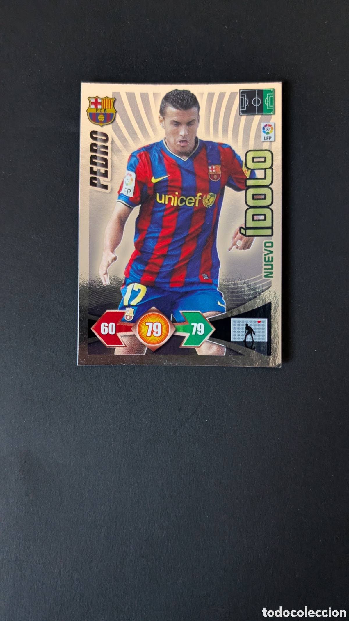 Football Stickers: PEDRO BARCELONA IDOLO ADRENALYN XL LIGA 2009/10 09 10 PANINI