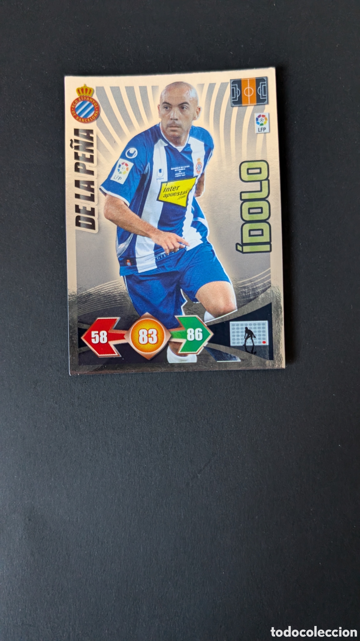 Cromos de F&uacute;tbol: DE LA PE&Ntilde;A ESPANYOL IDOLO ADRENALYN XL LIGA 2009/10 09 10 PANINI