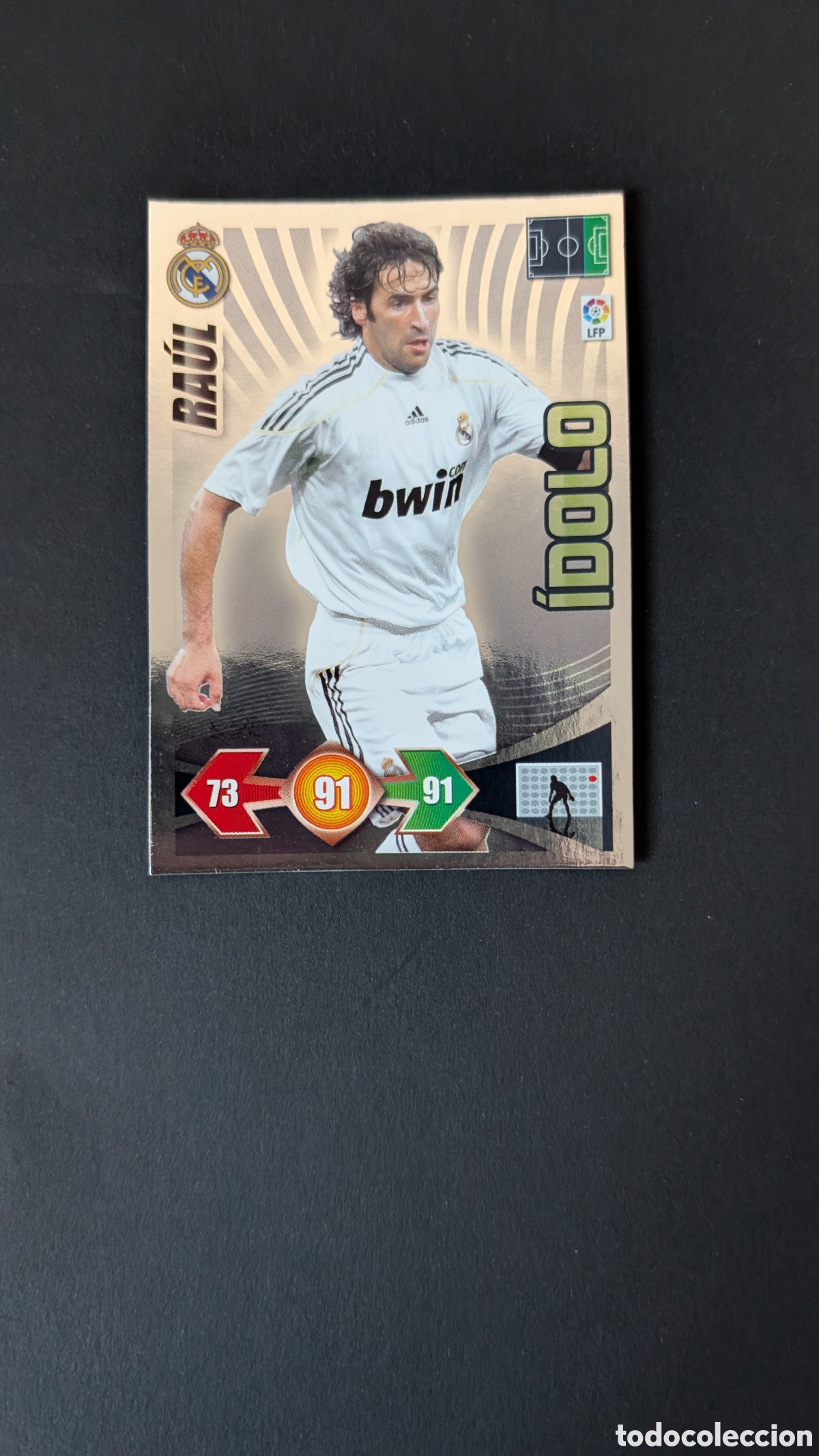 Cromos de F&uacute;tbol: RAUL REAL MADRID IDOLO ADRENALYN XL LIGA 2009/10 09 10 PANINI