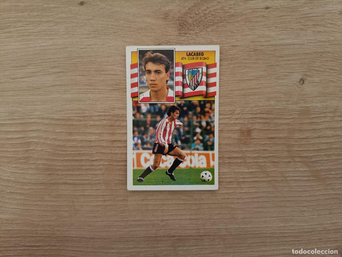 Figurine di Calcio: CROMO DE F&Uacute;TBOL LIGA ESTE LACABEG ATHLETIC SIN PEGAR NUNCA PEGADO 90 91 1990 1991 D426