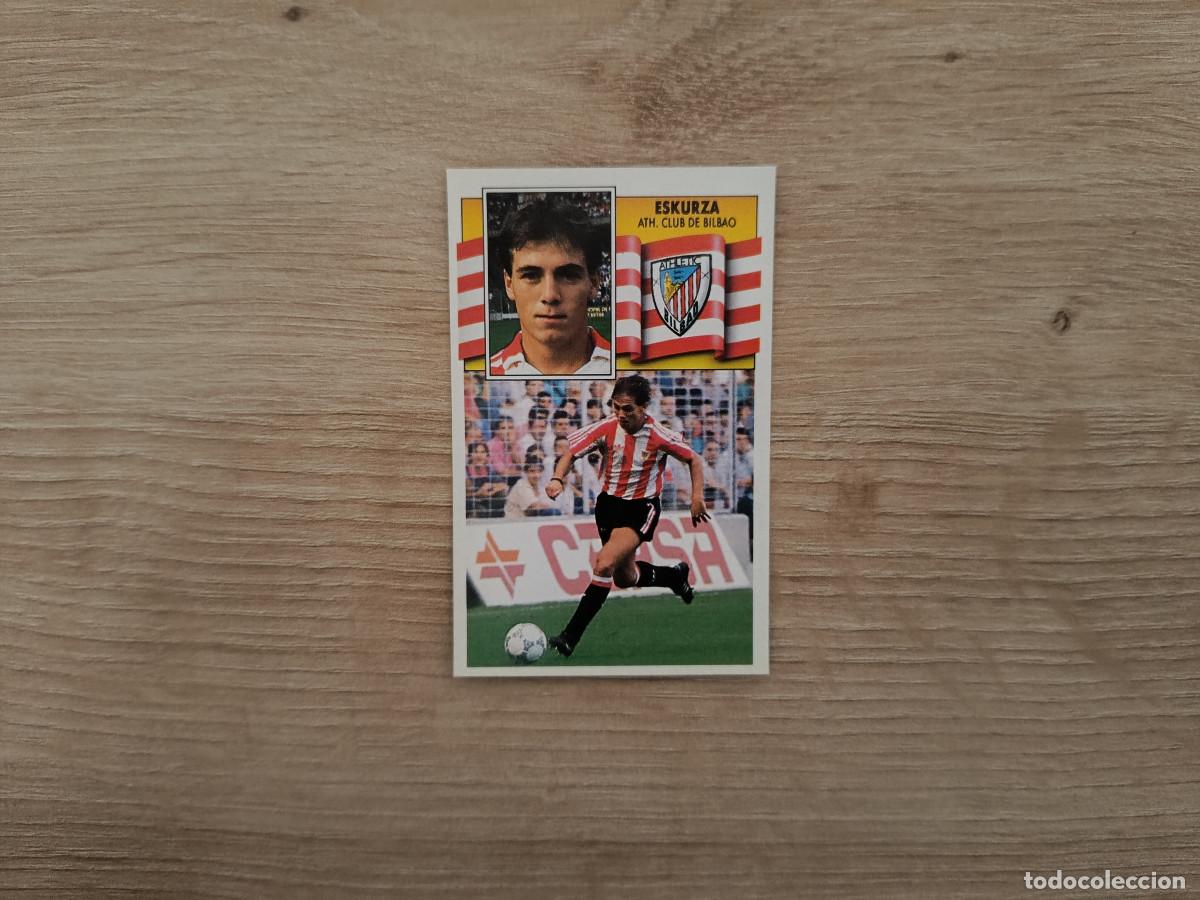 Figurine di Calcio: CROMO DE F&Uacute;TBOL LIGA ESTE ESKURZA ATHLETIC SIN PEGAR NUNCA PEGADO 90 91 1990 1991 D426