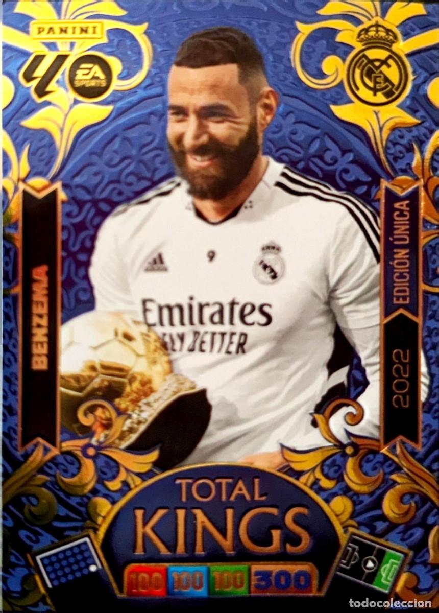 Figurine di Calcio: Karim Benzema - Real Madrid - 2022 EDICION UNICA TOTAL KINGS - PANINI ADRENALYN 2025 2026 25 26