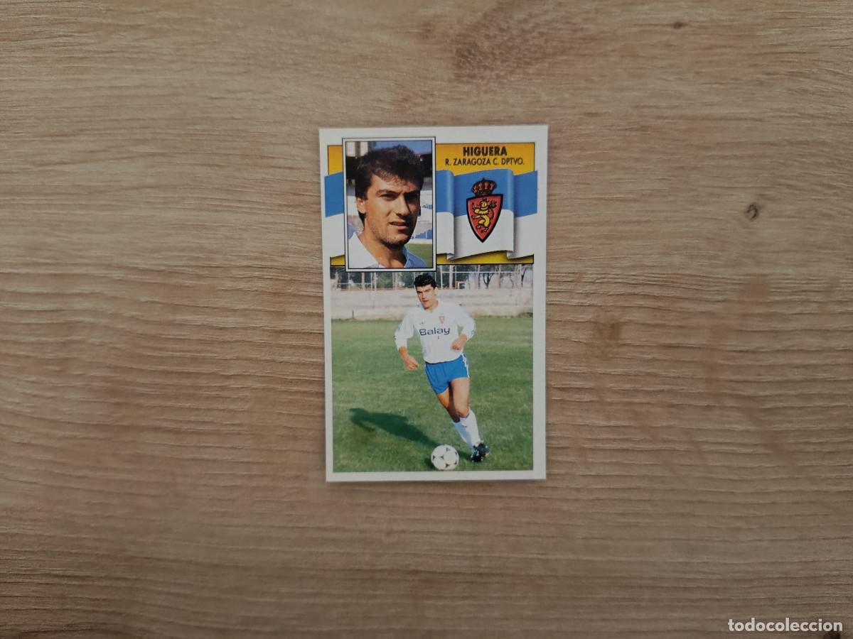 Cartes &agrave; collectionner de Football: CROMO DE F&Uacute;TBOL LIGA ESTE HIGUERA ZARAGOZA SIN PEGAR NUNCA PEGADO 90 91 1990 1991 D426