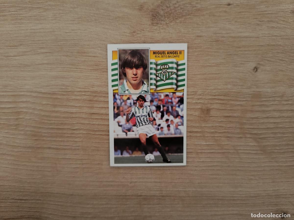 Cartes &agrave; collectionner de Football: CROMO DE F&Uacute;TBOL LIGA ESTE MIGUEL ANGEL II BETIS SIN PEGAR NUNCA PEGADO 90 91 1990 1991 D426
