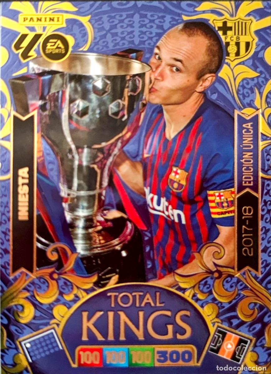 Cartes &agrave; collectionner de Football: Andres Iniesta - FC Barcelona - 2017 2018 EDICION UNICA TOTAL KINGS PANINI ADRENALYN 2025 2026 25 26
