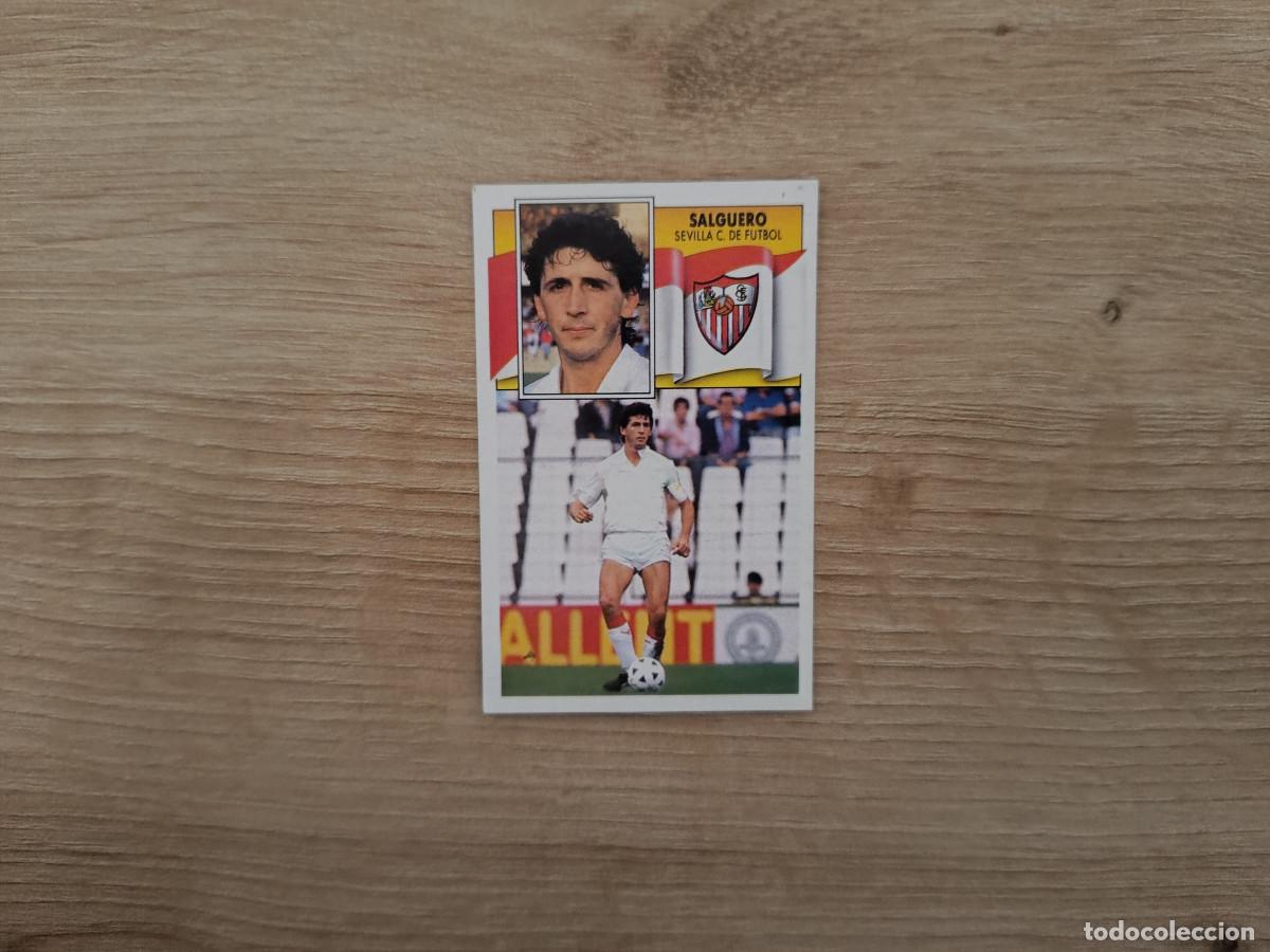 Cartes &agrave; collectionner de Football: CROMO DE F&Uacute;TBOL LIGA ESTE SALGUERO SEVILLA SIN PEGAR NUNCA PEGADO 90 91 1990 1991 D426