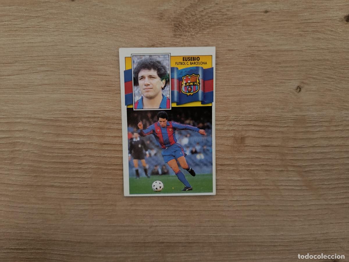 Cromos de F&uacute;tbol: CROMO DE F&Uacute;TBOL LIGA ESTE EUSEBIO BARCELONA SIN PEGAR NUNCA PEGADO 90 91 1990 1991 D426