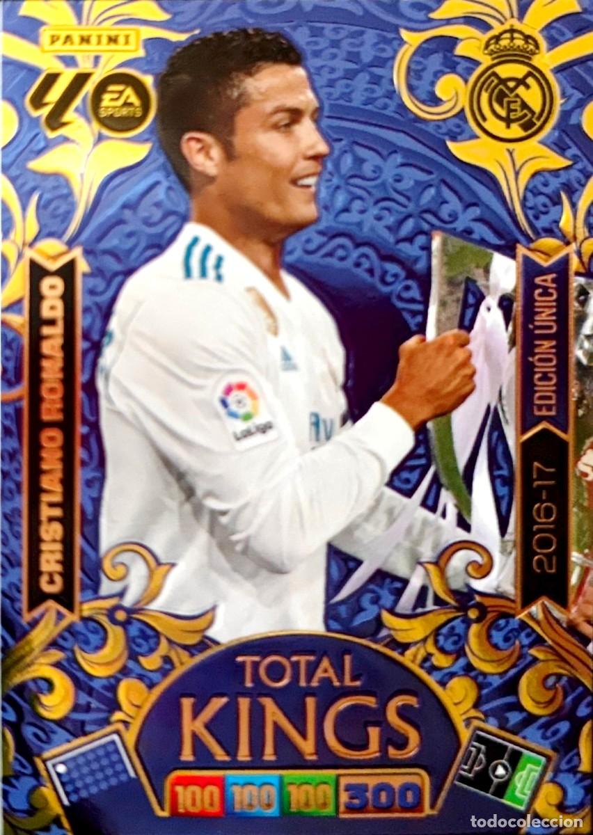 Cromos de F&uacute;tbol: Cristiano Ronaldo - Real Madrid - 2016-17 EDICION UNICA TOTAL KINGS PANINI ADRENALYN 2025 2026 25 26
