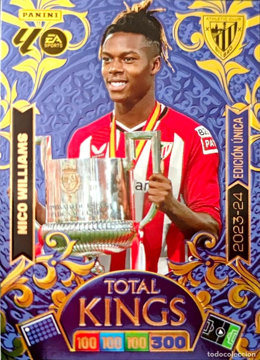 Cromos de F&uacute;tbol: Nico Williams - Athletic Club - 2023-24 EDICION UNICA TOTAL KINGS - PANINI ADRENALYN 2025 2026 25 26