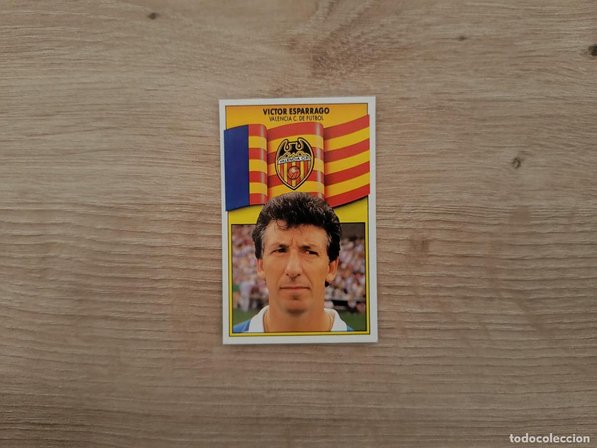 Figurine di Calcio: CROMO DE F&Uacute;TBOL LIGA ESTE ESPARRAGO VALENCIA SIN PEGAR NUNCA PEGADO 90 91 1990 1991 D426