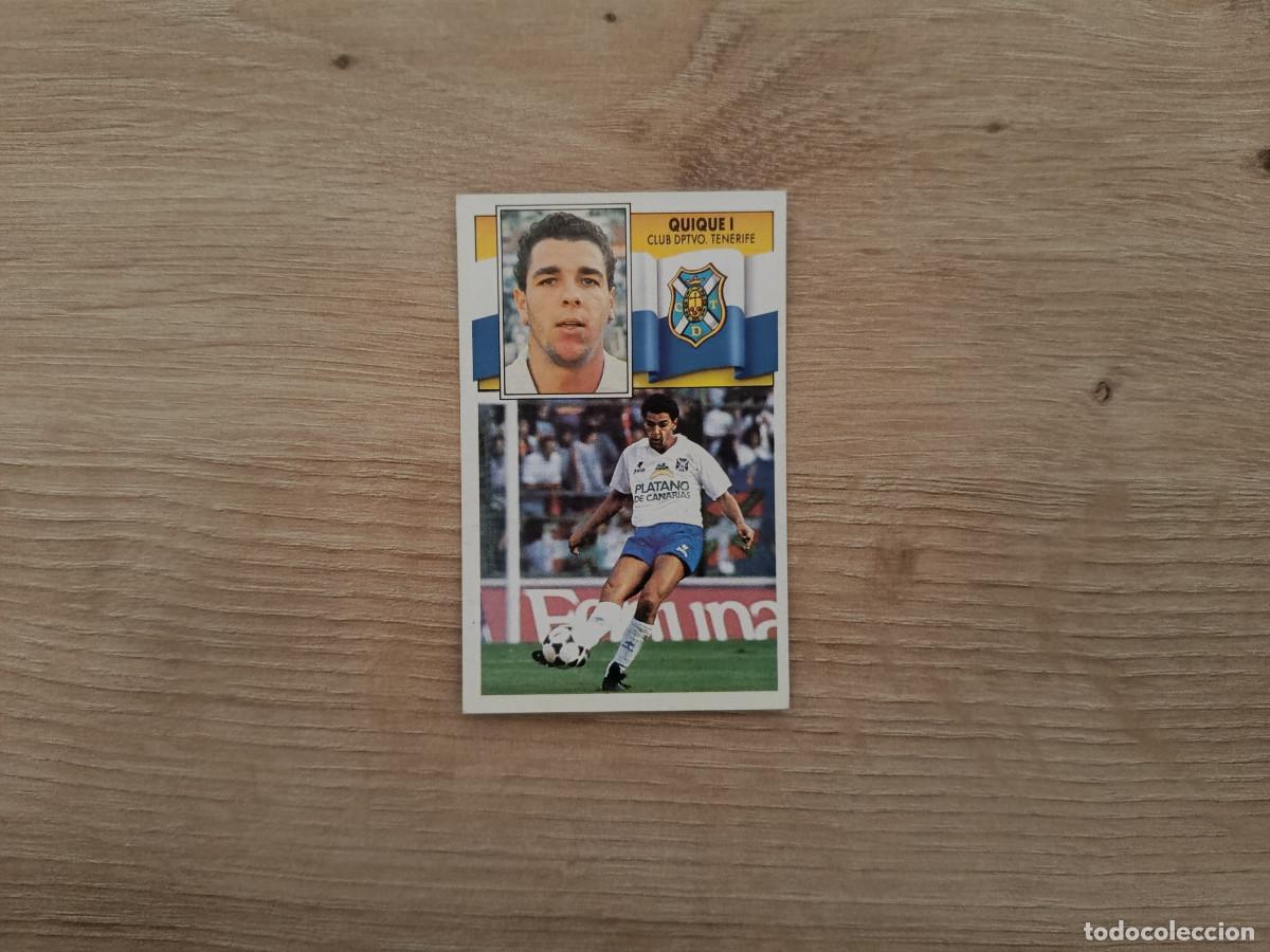 Cartes &agrave; collectionner de Football: CROMO DE F&Uacute;TBOL LIGA ESTE QUIQUE I TENERIFE SIN PEGAR NUNCA PEGADO 90 91 1990 1991 D426