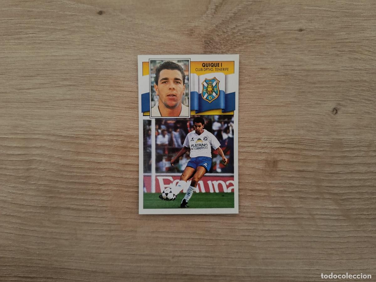Cartes &agrave; collectionner de Football: CROMO DE F&Uacute;TBOL LIGA ESTE QUIQUE I TENERIFE SIN PEGAR NUNCA PEGADO 90 91 1990 1991 D426