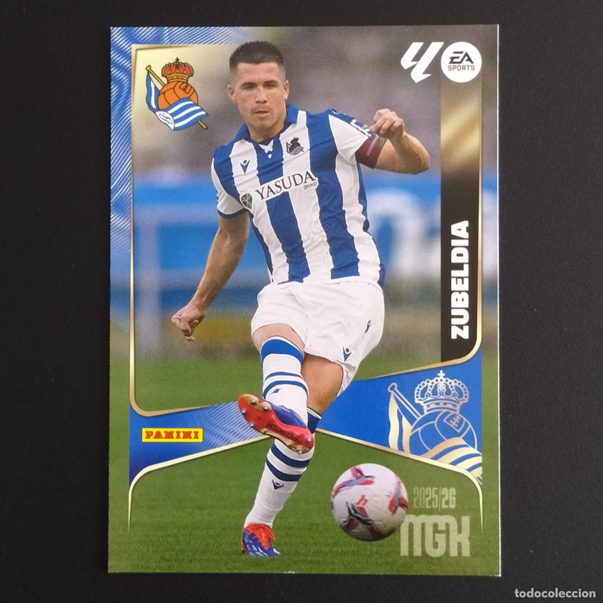 Cromos de F&uacute;tbol: MGK 312 ZUBELDIA REAL SOCIEDAD CROMOS ALBUM MEGACRACKS LIGA FUTBOL 2025 2026 25 26