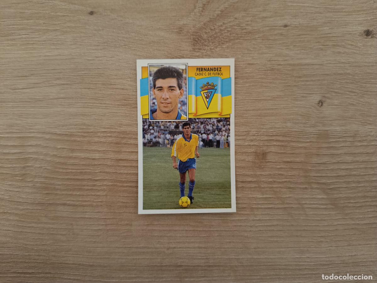 Cromos de F&uacute;tbol: CROMO DE FUTBOL LIGA ESTE FERNANDEZ CADIZ SIN PEGAR NUNCA PEGADO 90 91 1990 1991 D426
