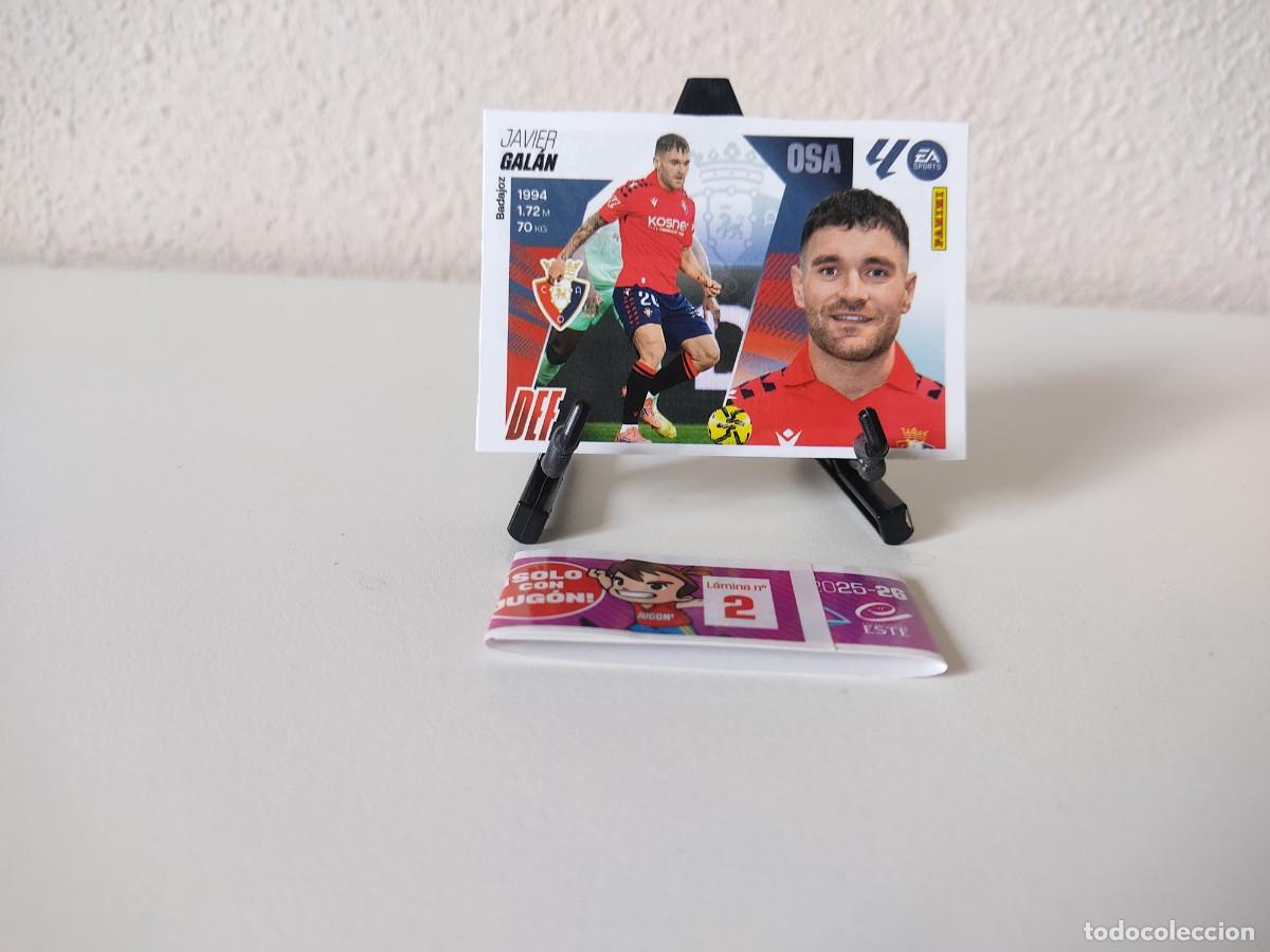 Cromos de F&uacute;tbol: Javier Gal&aacute;n Osasuna MERCADO INVIERNO Liga Este 2025 2026
