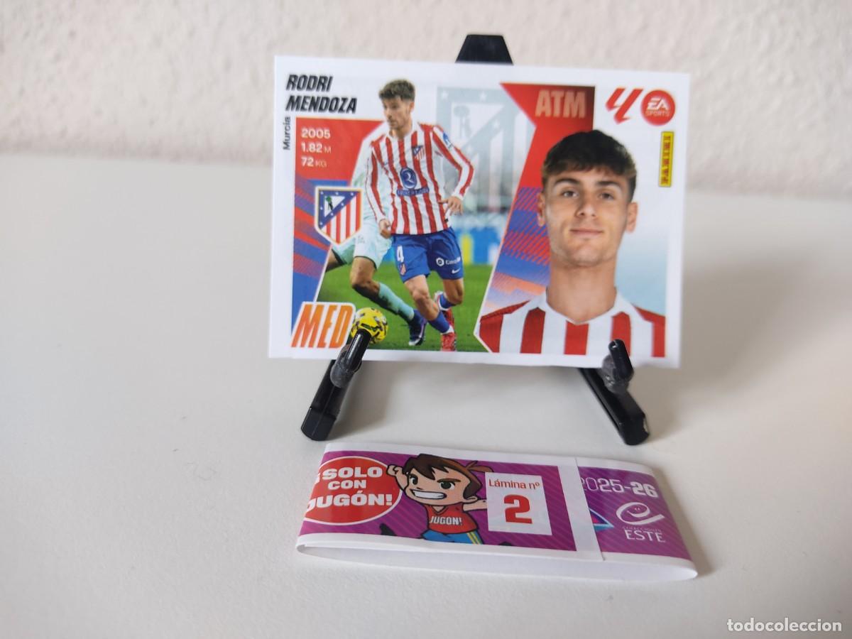 Cromos de F&uacute;tbol: Rodri Mendoza Atl&eacute;tico Madrid MERCADO INVIERNO Liga Este 2025 2026