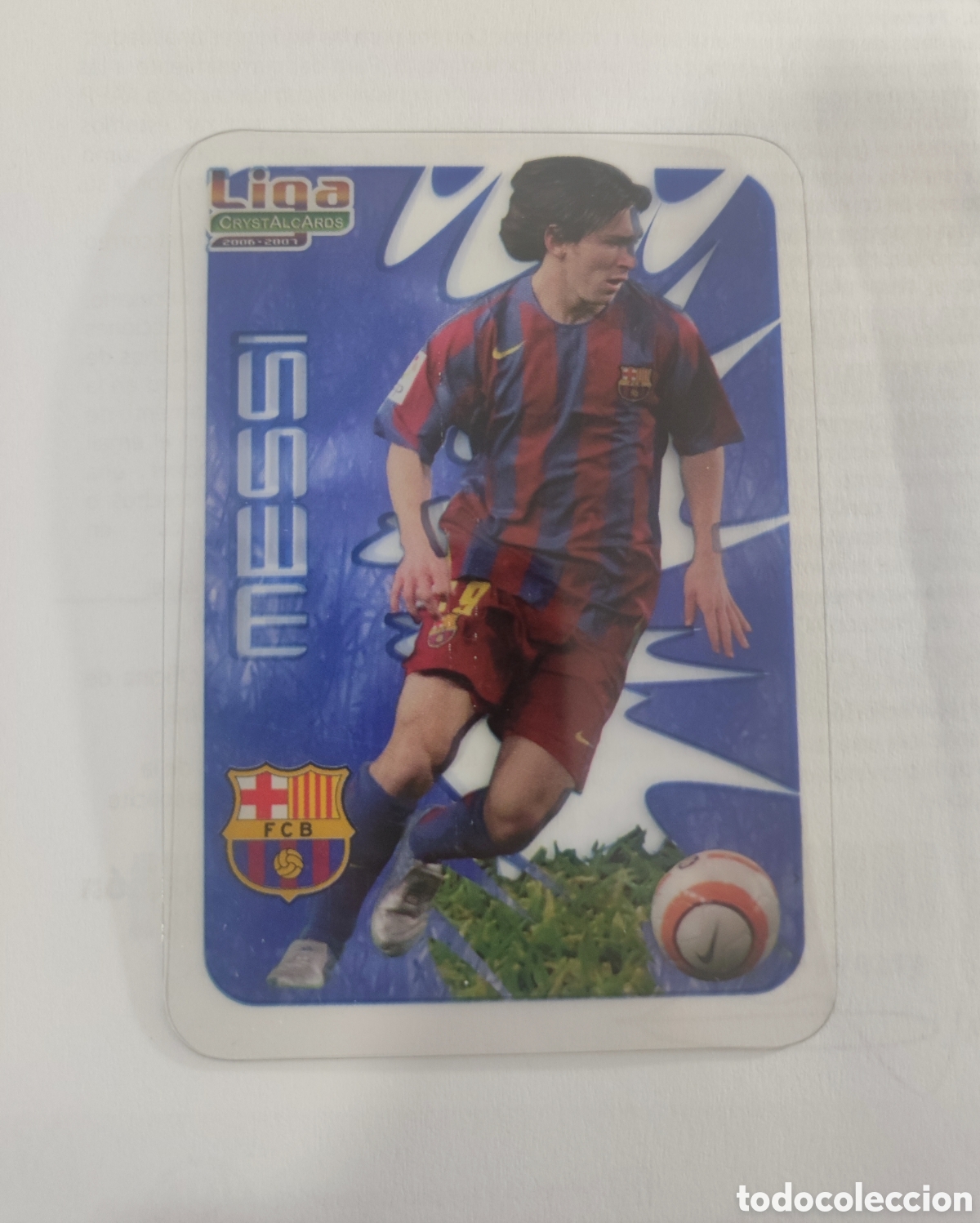 Cromos de F&uacute;tbol: Cromo Messi Crystalcards 2006-07