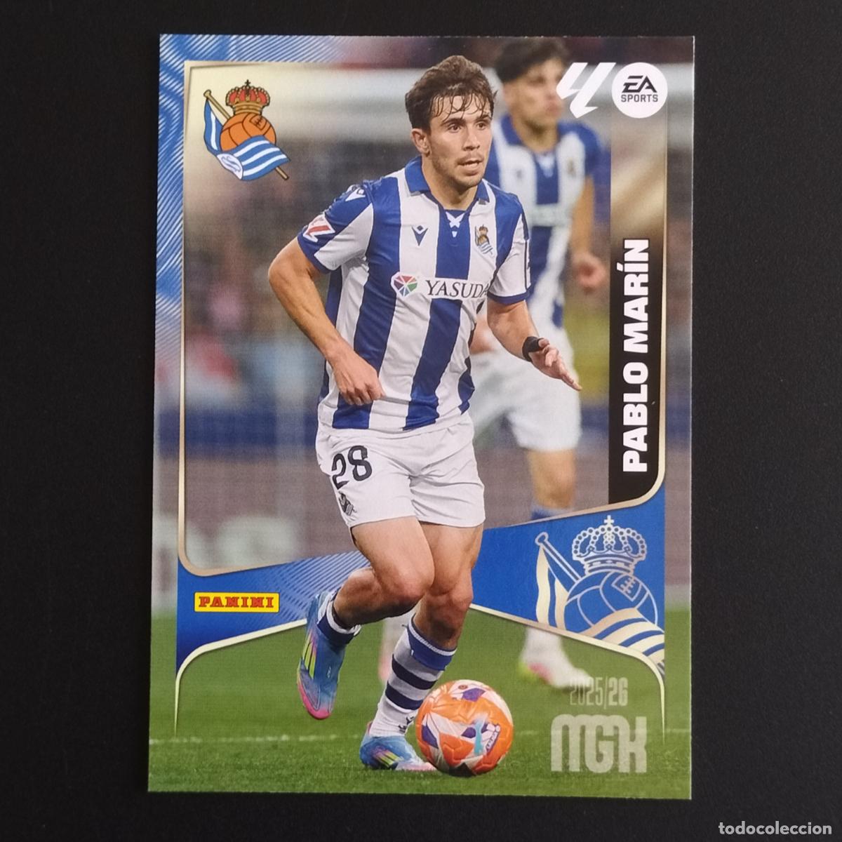 Cromos de F&uacute;tbol: MGK 316 PABLO MARIN REAL SOCIEDAD CROMOS ALBUM MEGACRACKS LIGA FUTBOL 2025 2026 25 26