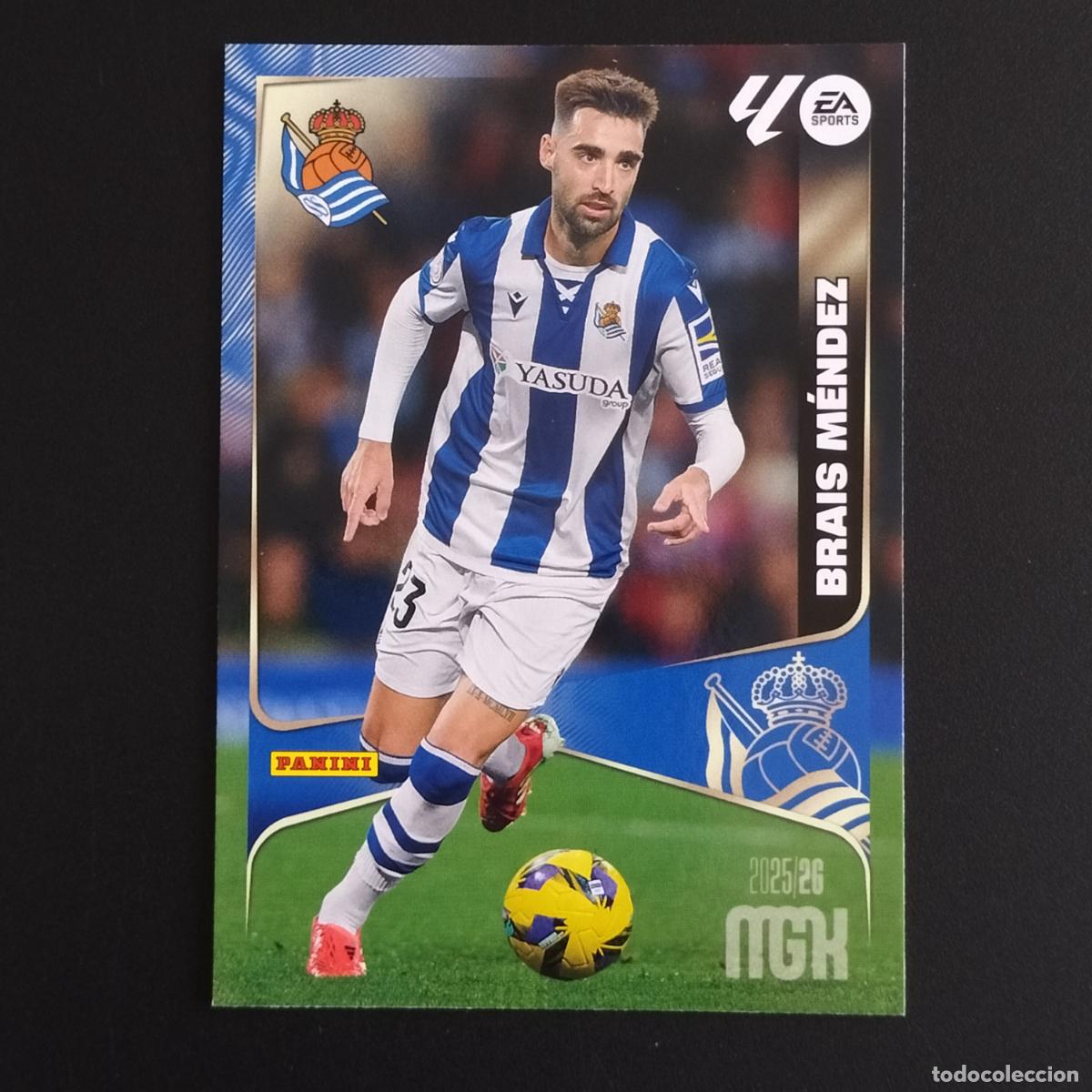 Cromos de F&uacute;tbol: MGK 317 BRAIS MENDEZ REAL SOCIEDAD CROMOS ALBUM MEGACRACKS LIGA FUTBOL 2025 2026 25 26