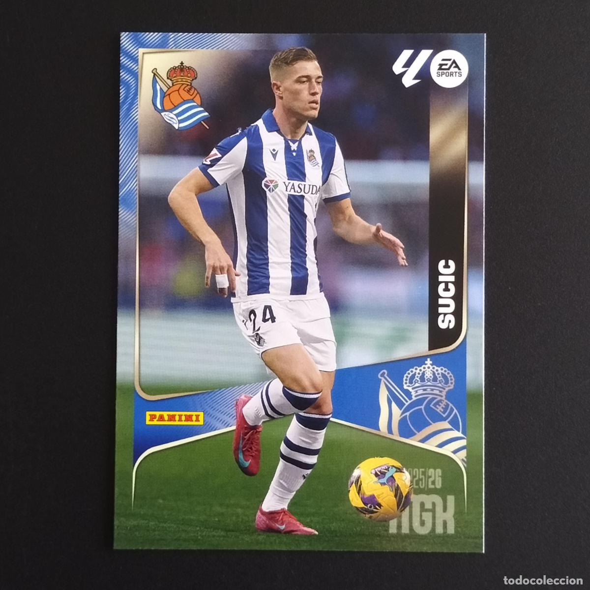 Cromos de F&uacute;tbol: MGK 319 SUCIC REAL SOCIEDAD CROMOS ALBUM MEGACRACKS LIGA FUTBOL 2025 2026 25 26