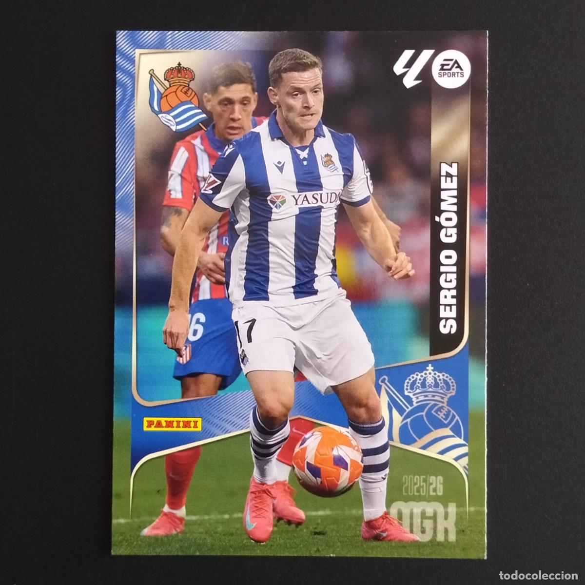 Cromos de F&uacute;tbol: MGK 318 SERGIO GOMEZ REAL SOCIEDAD CROMOS ALBUM MEGACRACKS LIGA FUTBOL 2025 2026 25 26