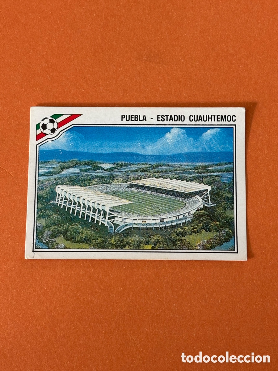 Cromos de F&uacute;tbol: ESTADIO CUAUHTEMOC PUEBLA 31 MUNDIAL M&Eacute;XICO 1986 86 MUNDIAL PANINI NUNCA PEGADO SIN PEGAR