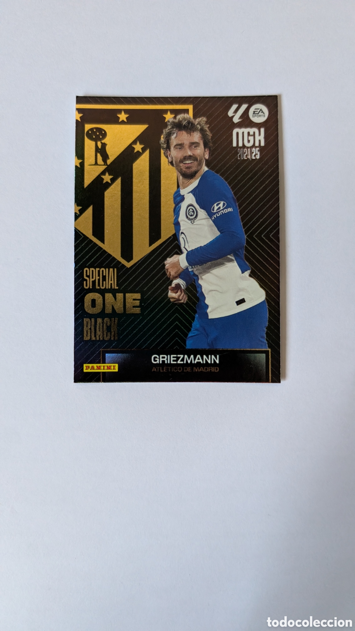 Figurine di Calcio: GRIEZMANN ATLETICO MADRID SPECIAL ONE BLACK MEGACRACKS LIGA 2024/2025 24 25 PANINI