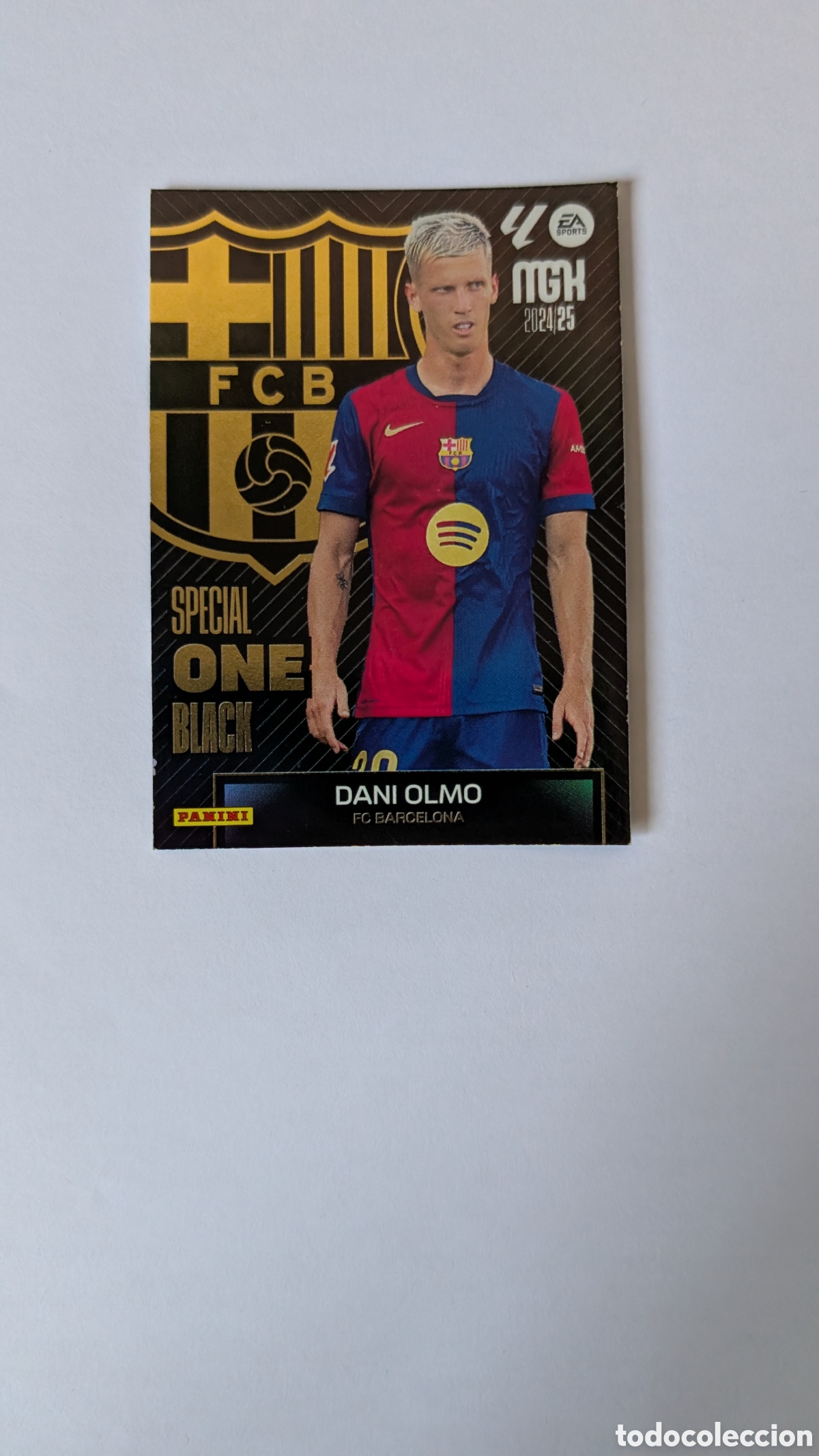 Figurine di Calcio: DANI OLMO BARCELONA SPECIAL ONE BLACK MEGACRACKS LIGA 2024/2025 24 25 PANINI