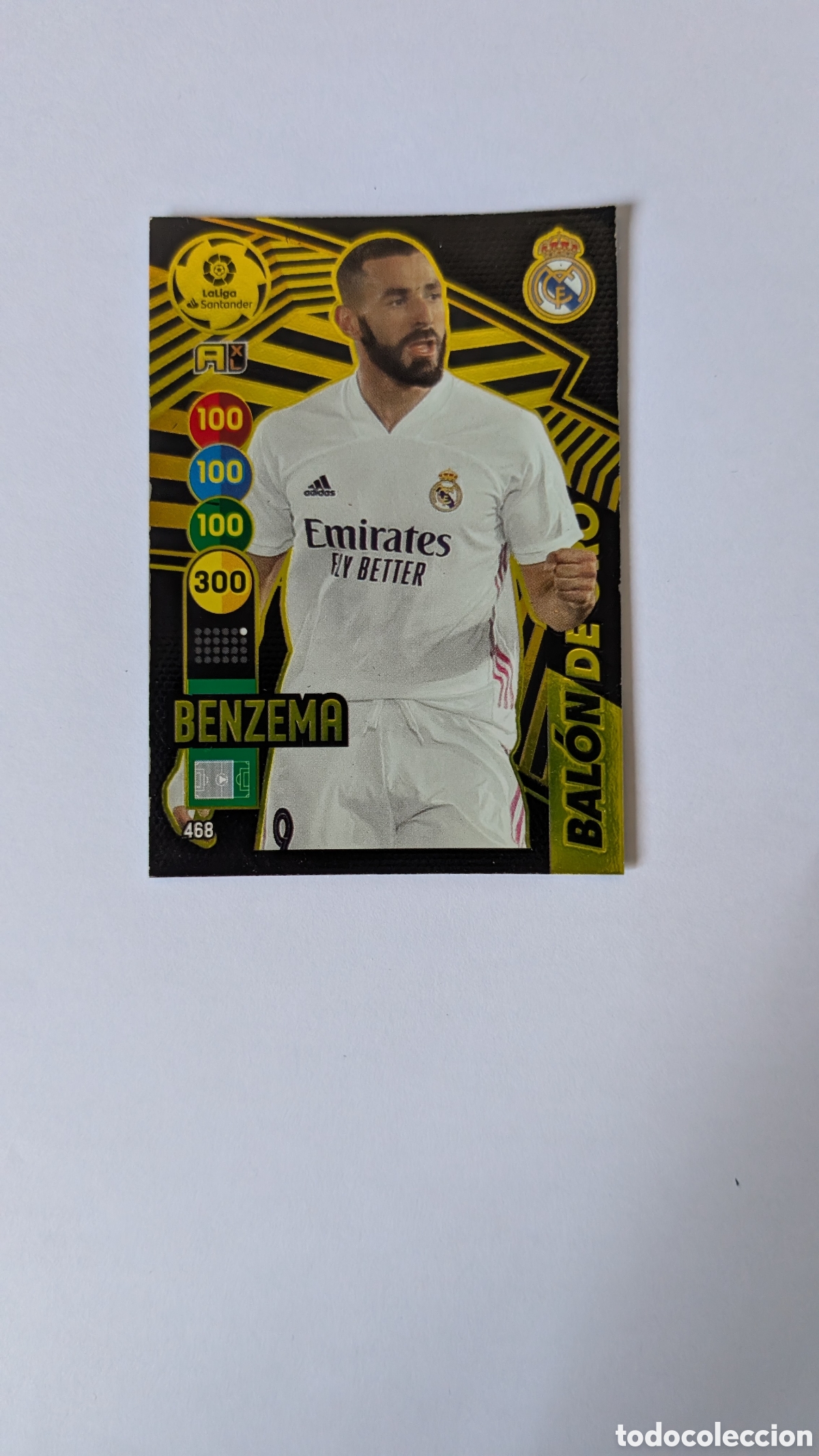 Cromos de F&uacute;tbol: BENZEMA 468 REAL MADRID BALON DE ORO ADRENALYN XL LIGA 2020/21 20 21 PANINI