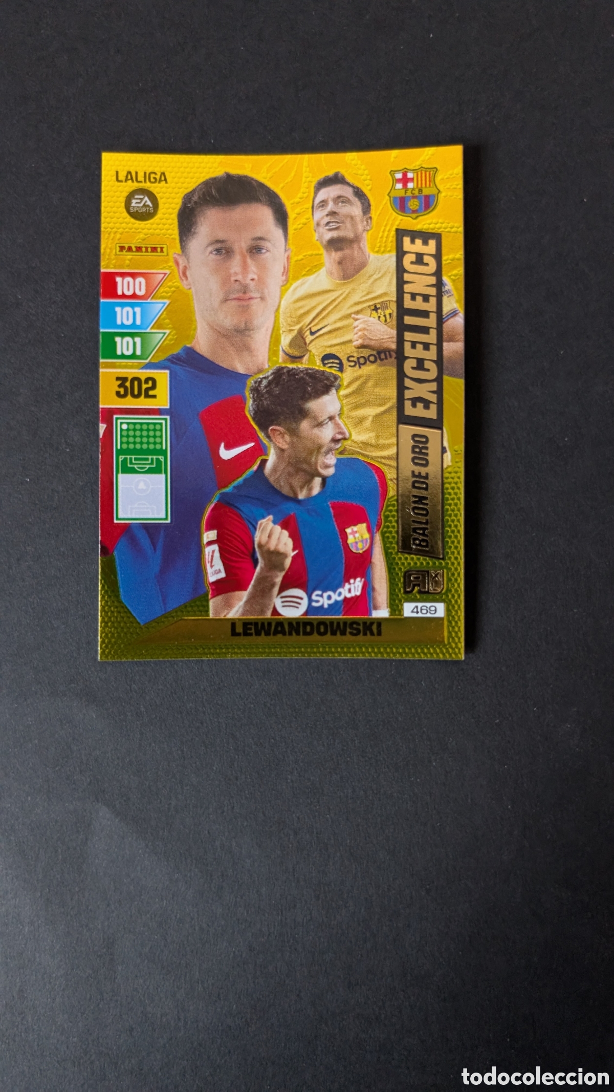 Football Stickers: LEWANDOWSKI BARCELONA 469 EXCELLENCE BALON DE ORO ADRENALYN XL LIGA 2023/2024 23 24 PANINI