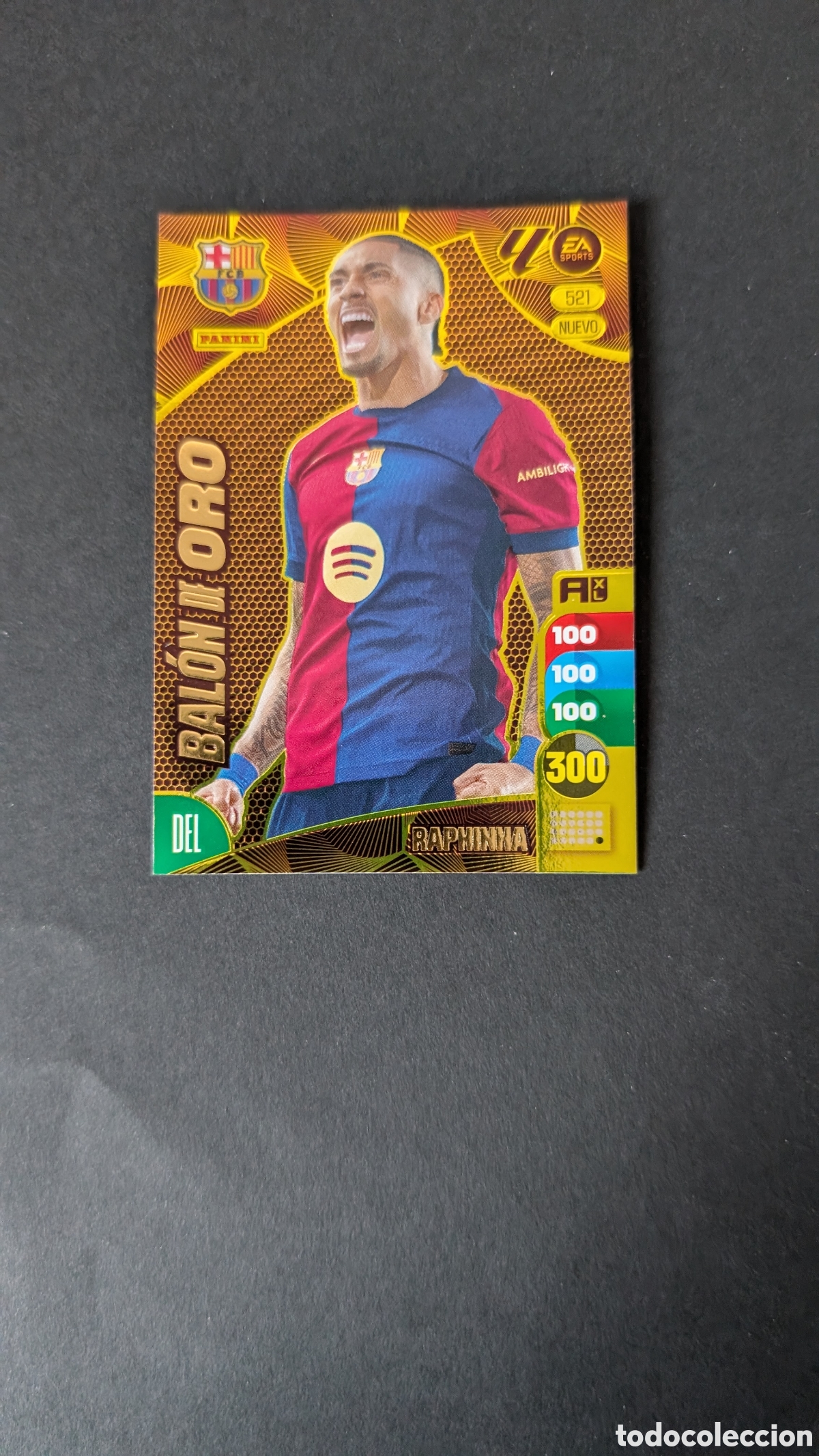 Fu&szlig;ball-Sticker: RAPHINHA BARCELONA 521 BALON DE ORO ADRENALYN XL LIGA 2024/2025 24 25 PANINI