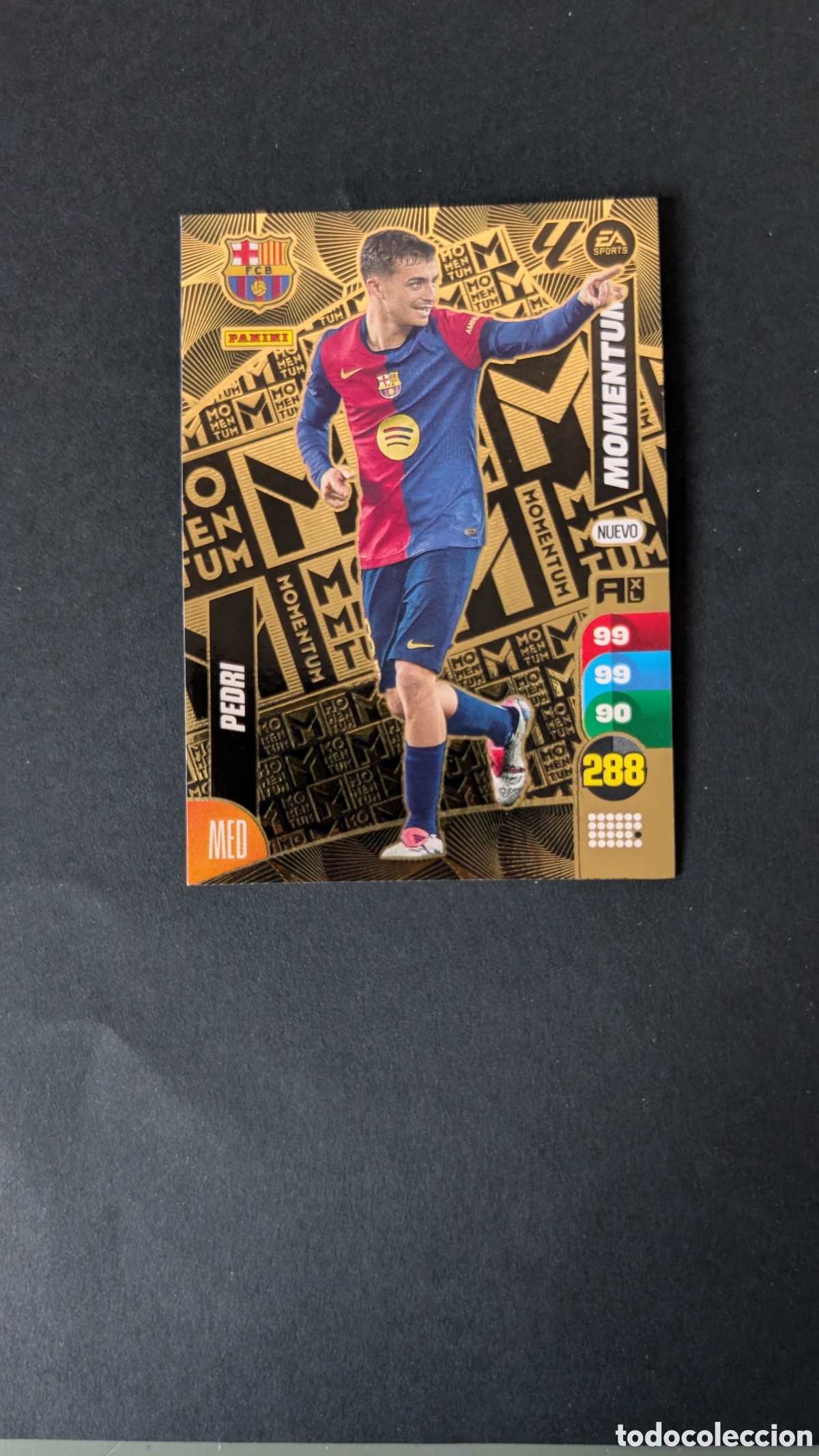 Fu&szlig;ball-Sticker: PEDRI BARCELONA MOMENTUM ADRENALYN XL LIGA 2024/2025 24 25 PANINI