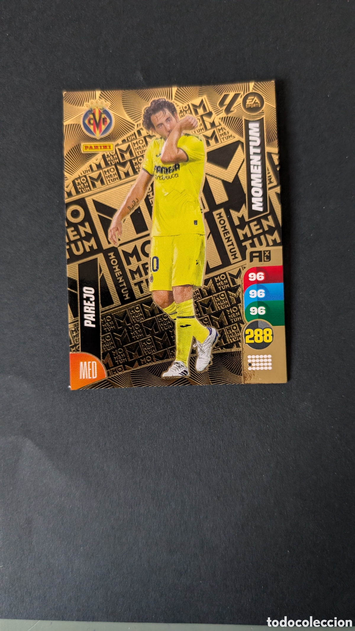 Fu&szlig;ball-Sticker: PAREJO VILLARREAL MOMENTUM ADRENALYN XL LIGA 2024/2025 24 25 PANINI