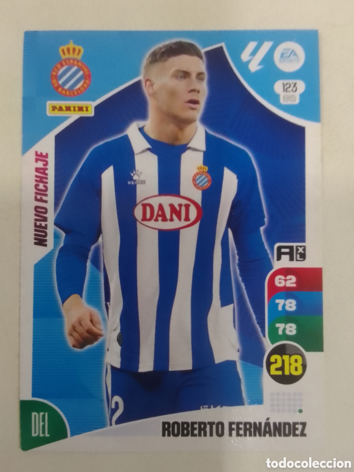Cromos de F&uacute;tbol: Adrenalyn XL 2024-25 n&deg; 123 BIS Roberto Fern&aacute;ndez &bull; Espanyol. NUEVO FICHAJE.