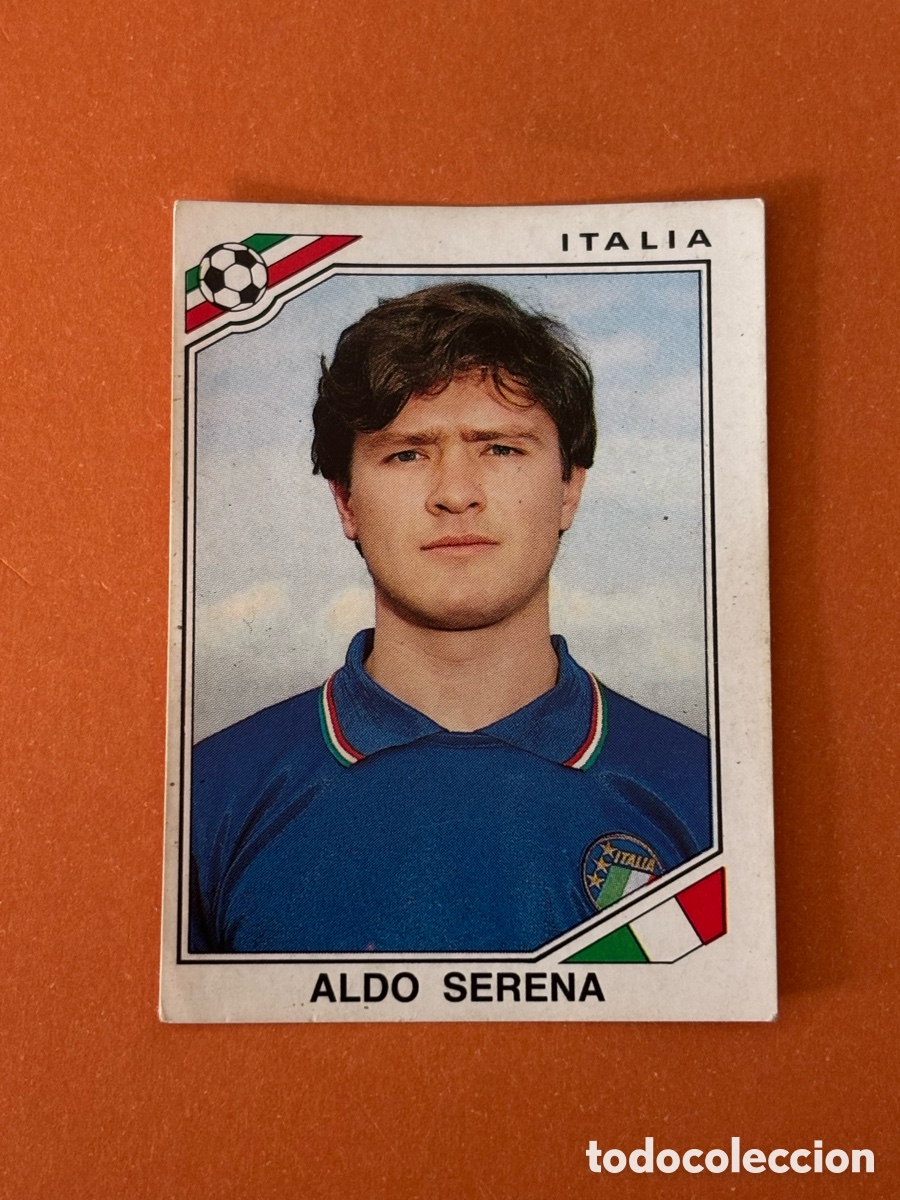 Cromos de F&uacute;tbol: Aldo Serena (Italia) Mundial M&eacute;xico 86 PANINI 1986. Nunca pegado, sin pegar