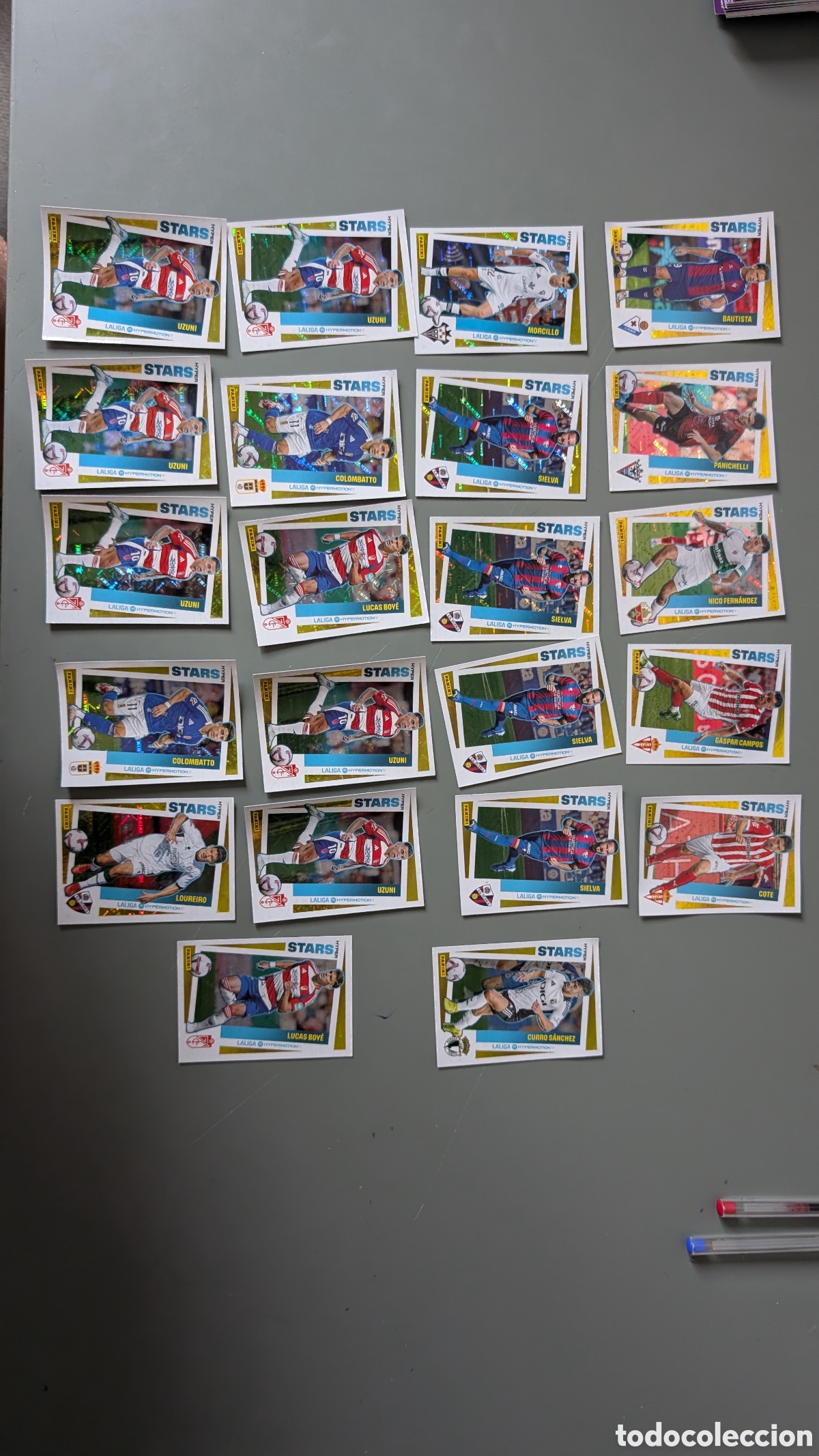 Cromos de F&uacute;tbol: LOTE 22 CROMOS STAR HYPERMOTION LIGA 2024/25 24 25 PANINI NUNCA PEGADOS